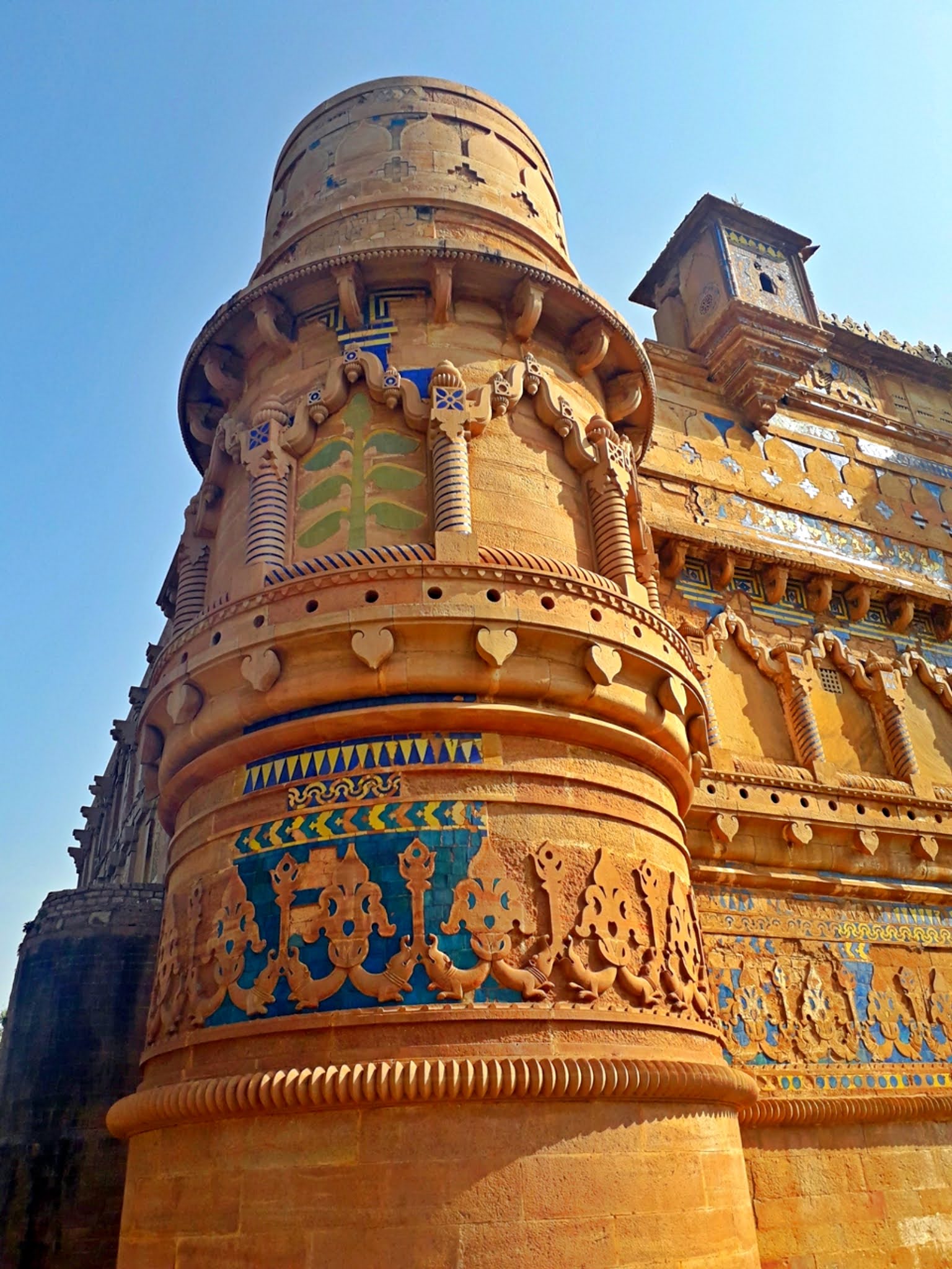 1536x2048 Glorious Gwalior Fort Up Close. Madhya Pradesh, India