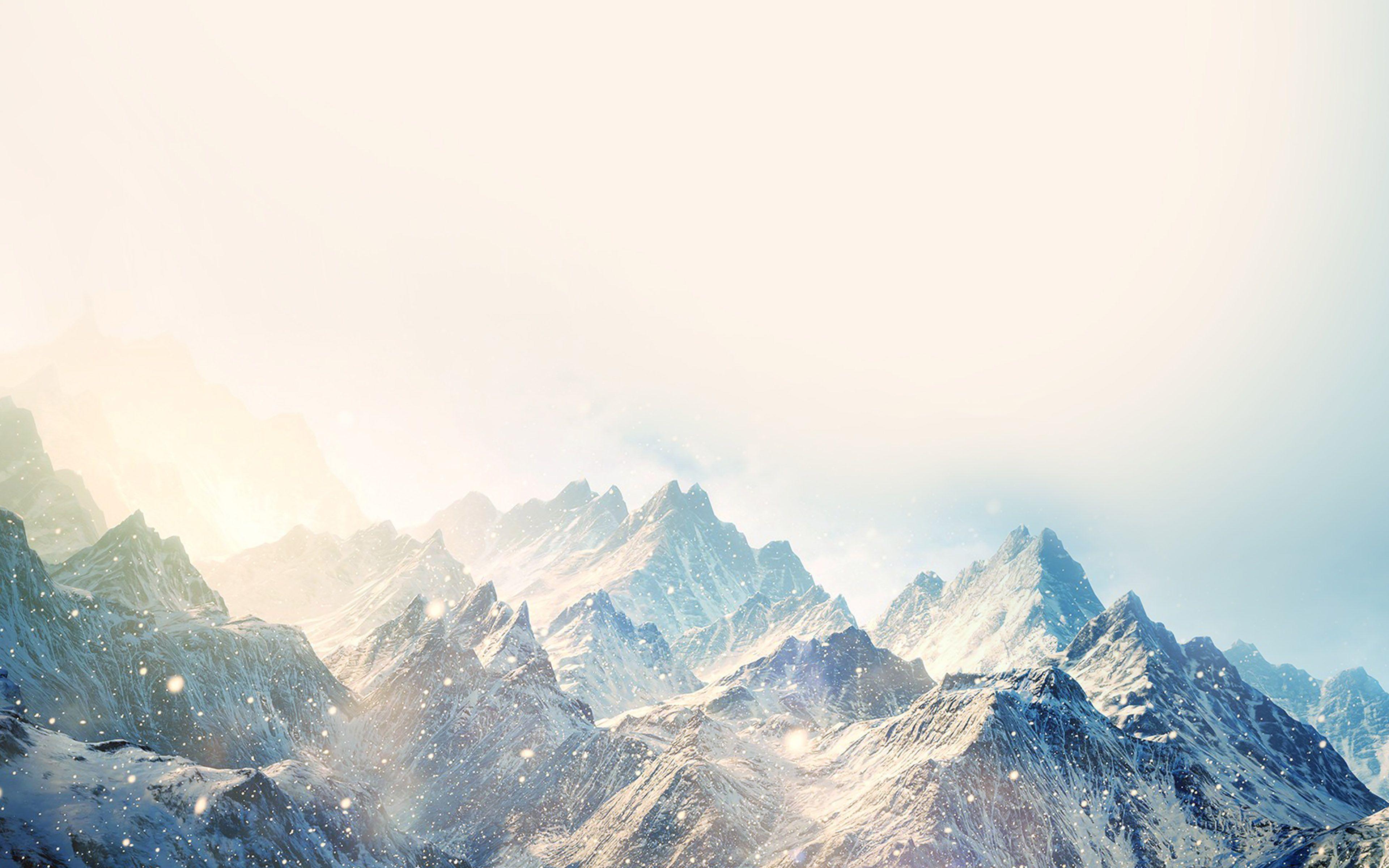 3840x2400 Snow Ski Mountain Winter Nature