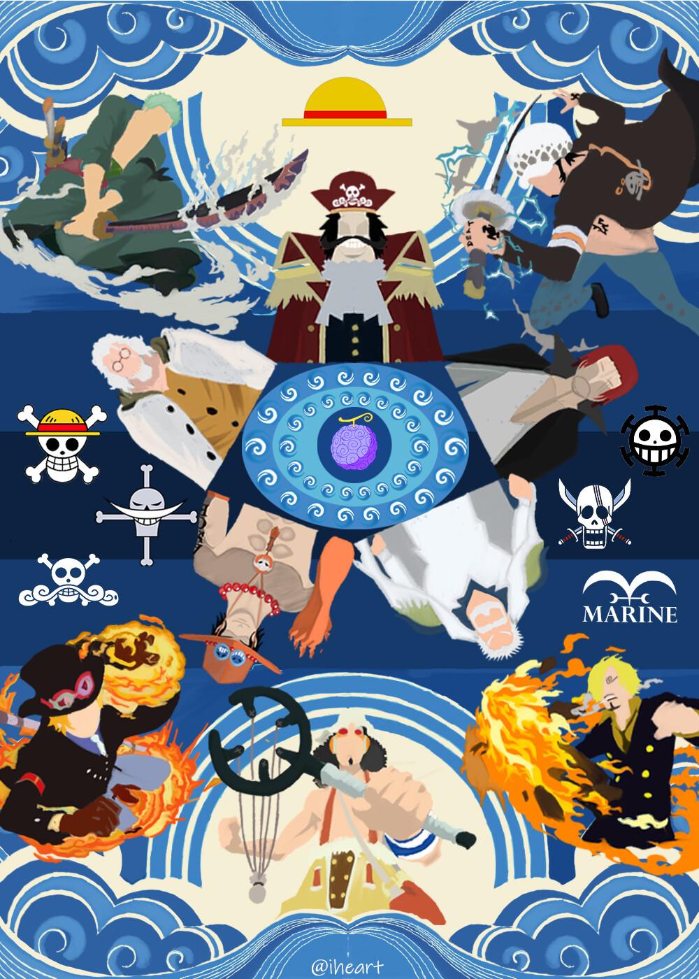 1000x1400 One Piece Minimalist Wallpaper