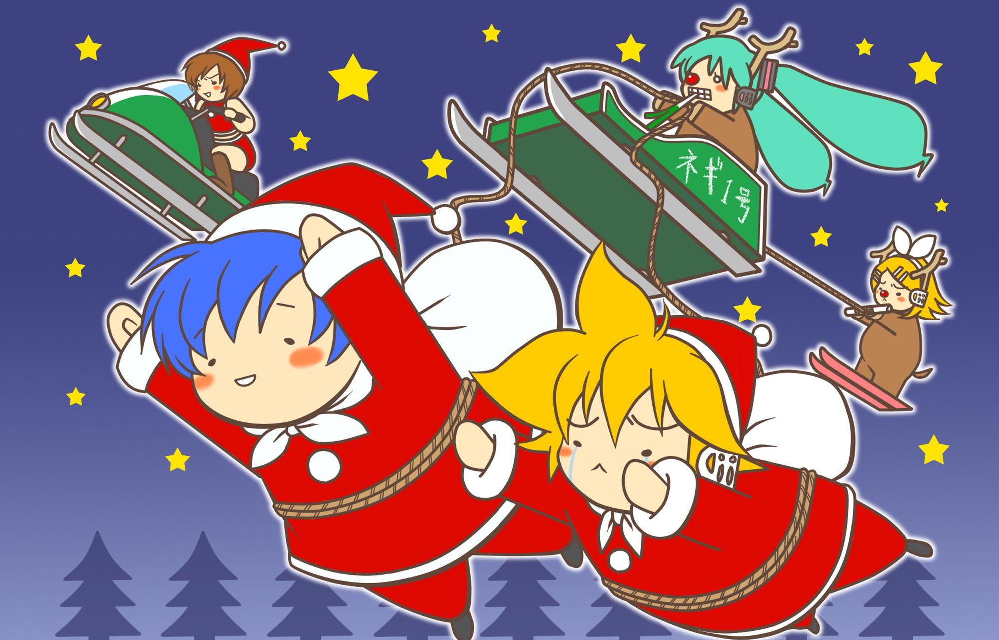 Anime Christmas Wallpaper 2015 (Version 2) by NekoTheOtaku on DeviantArt