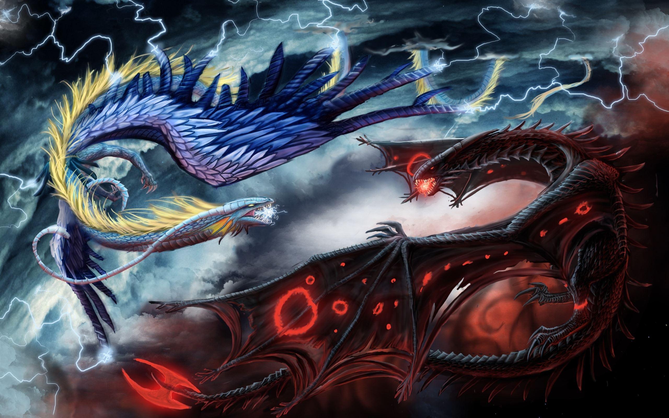 2560x1600 Dragon Wars MacBook Air Wallpaper Download
