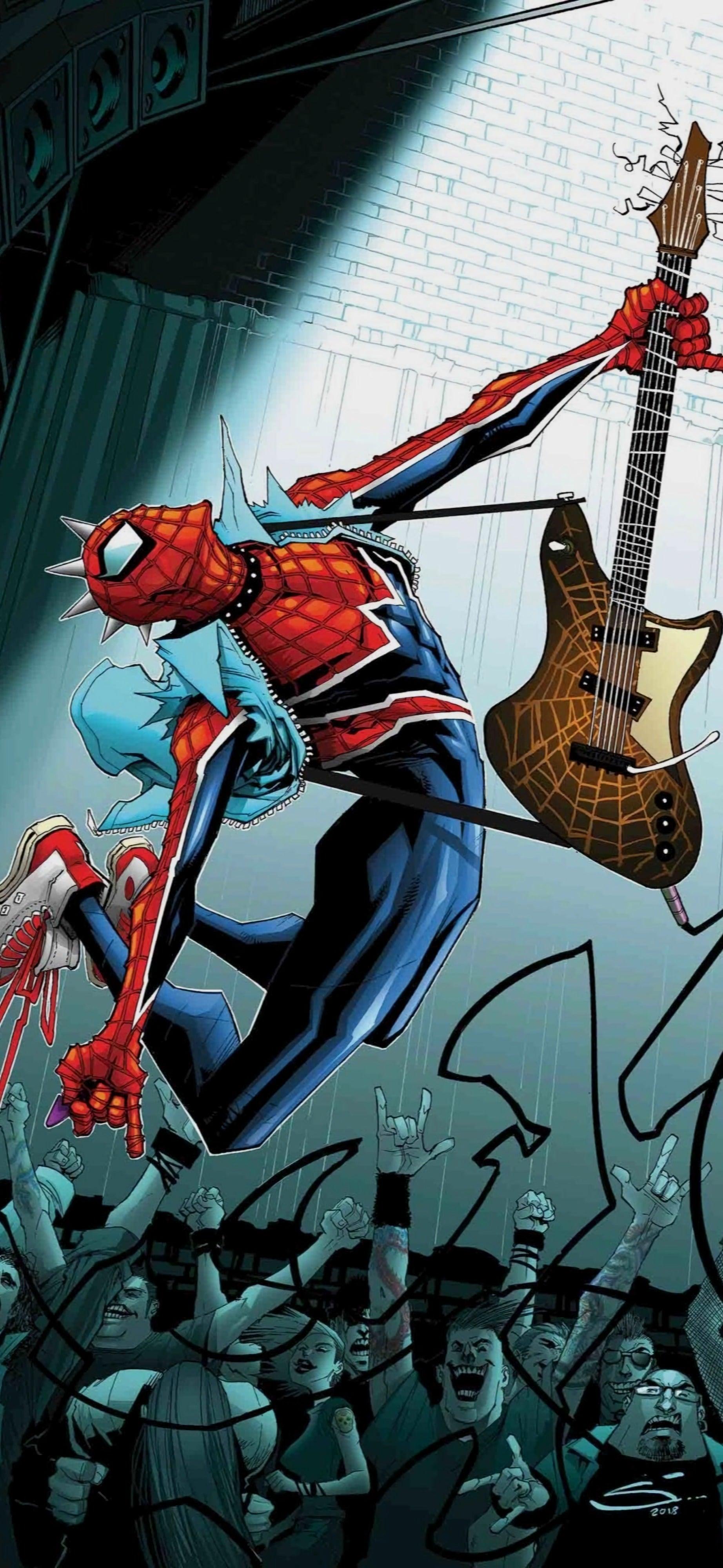 1844x4000 Spider Man, Spider Punk Wallpaper [1844x4000]
