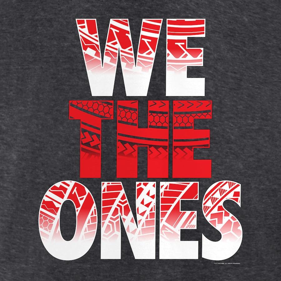 900x900 Men's Fanatics Branded Heather Charcoal The Bloodline We The Ones Long Sleeve T Shirt