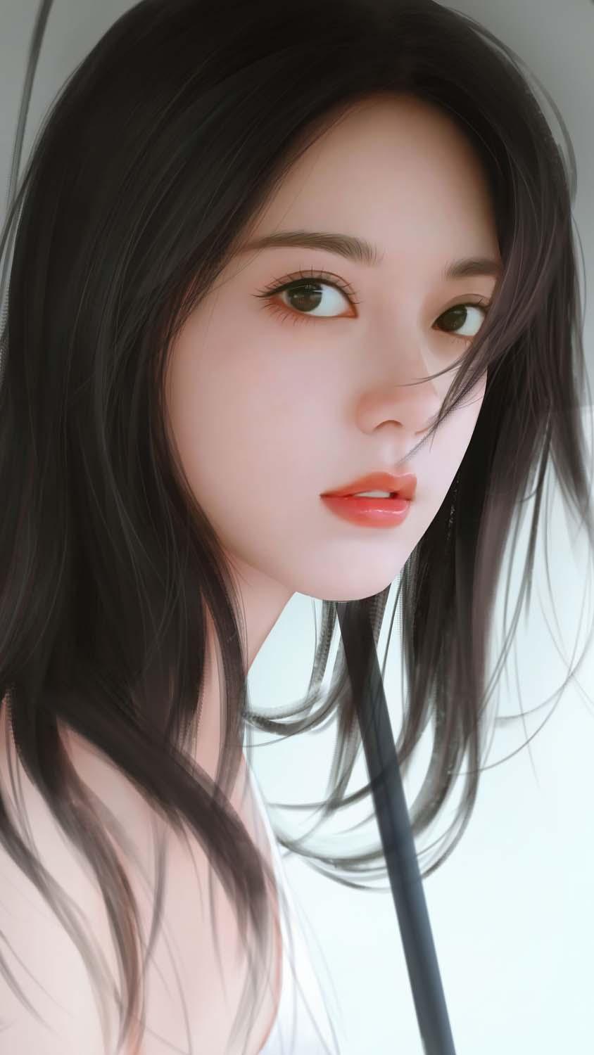 844x1500 Asian Girl iPhone Wallpaper HD