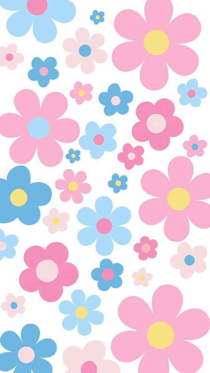 Colorful Floral Seamless Pattern Groovy Flowers Stock Vector Royalty Free  2104265306  Shutterstock