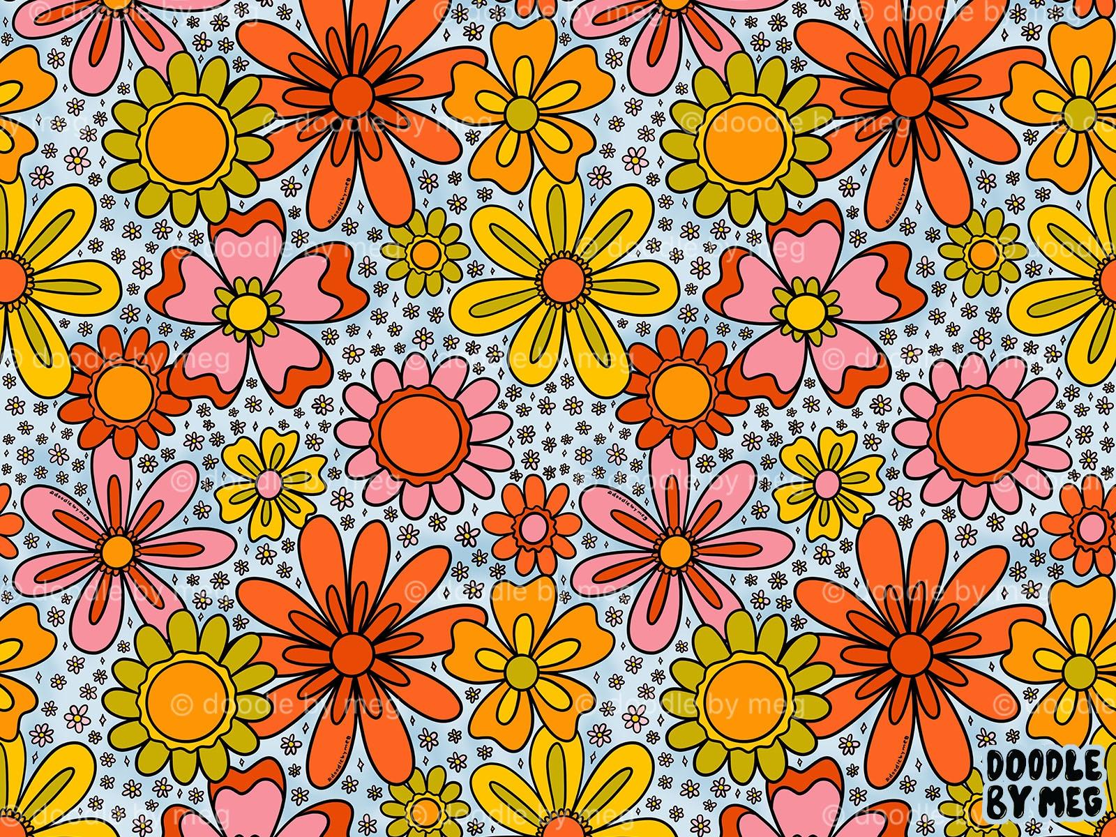 Groovy Flowers Wallpapers - Top Free Groovy Flowers Backgrounds ...