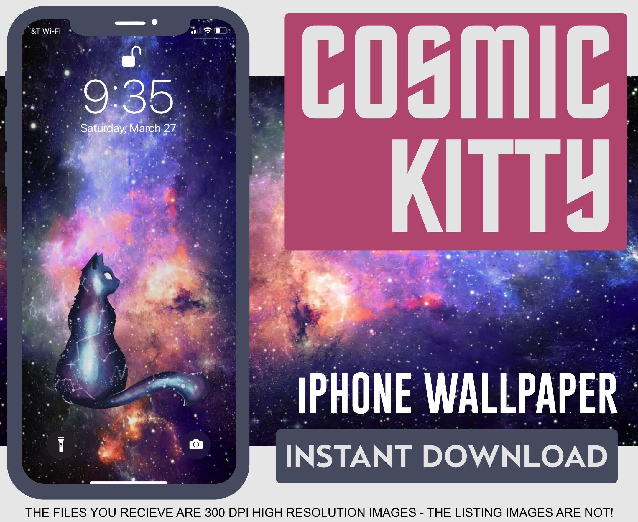 2164x1772 Cosmic Kitty IPhone Ipad Tablet Wallpaper By Valo Creations