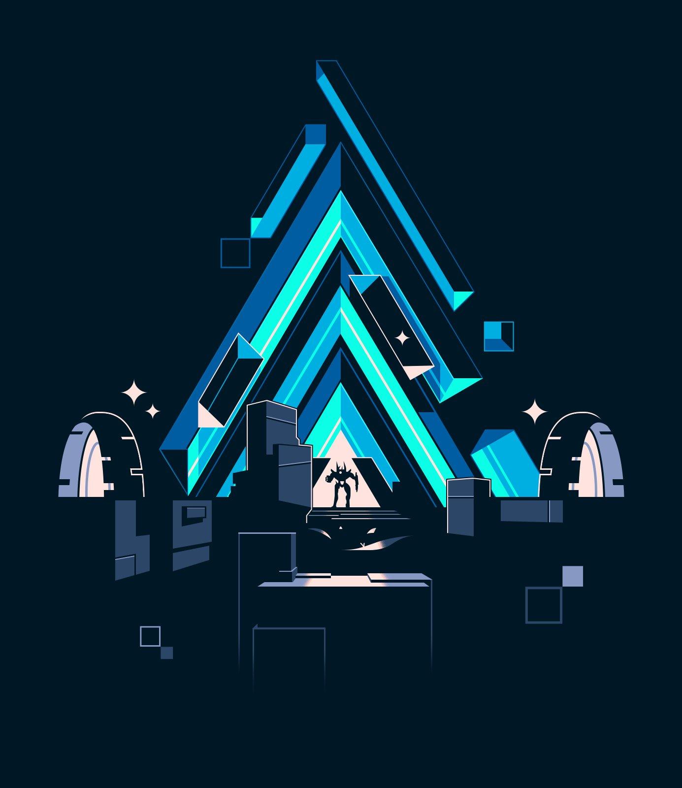 1385x1600 Maxime Bourgeois Celebration Of The Vault Of Glass Re Releasing Inside #Destiny2 I've Illustrated My Favorite Space Inside Of Gaming ✨✨✨ Tried To Distill It To Its Most Basic Vex