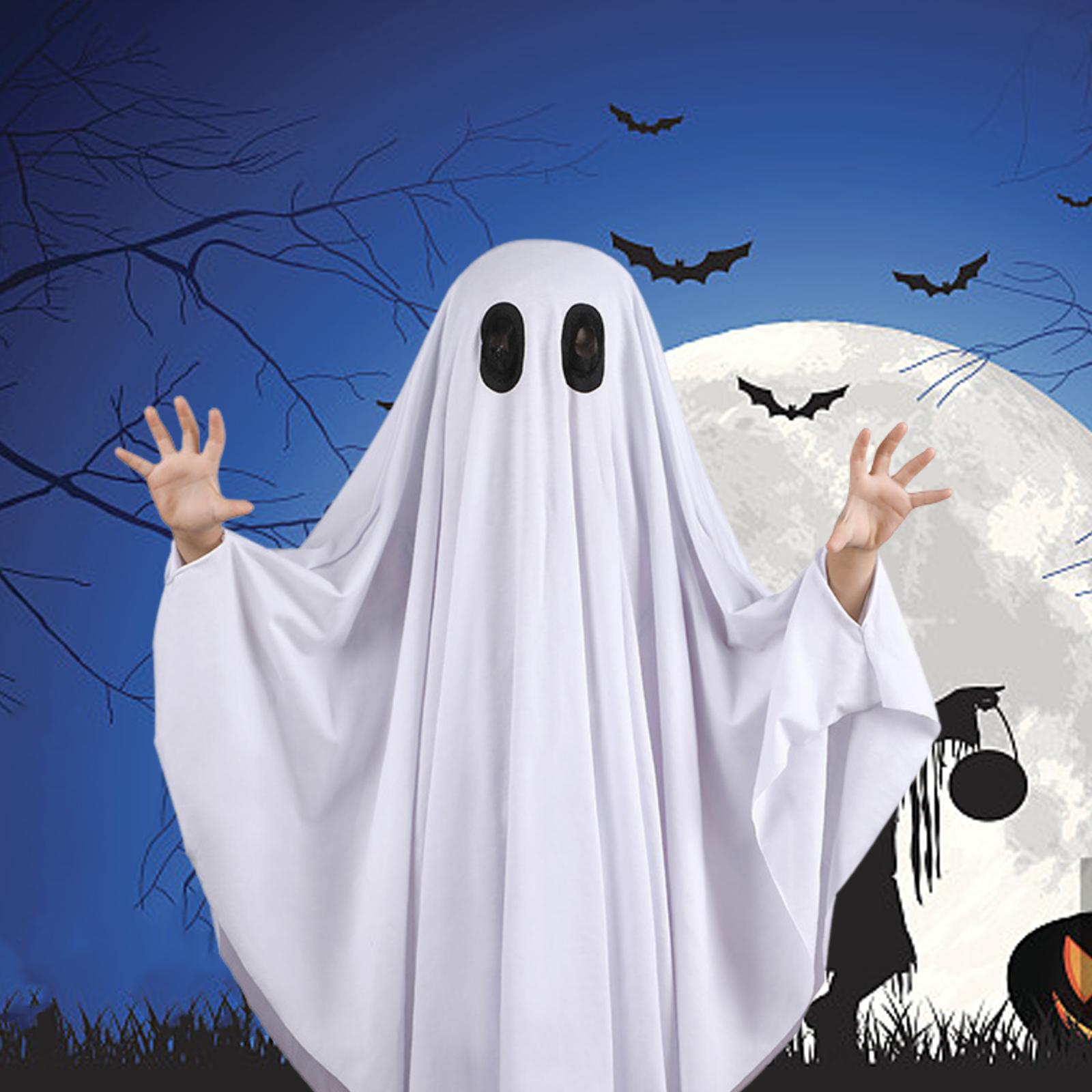 1600x1600 Halloween Costume Elastic Breathable Creative White Gloves Reliable Skin Friendly Comfortable Cotton Ghost Cape
