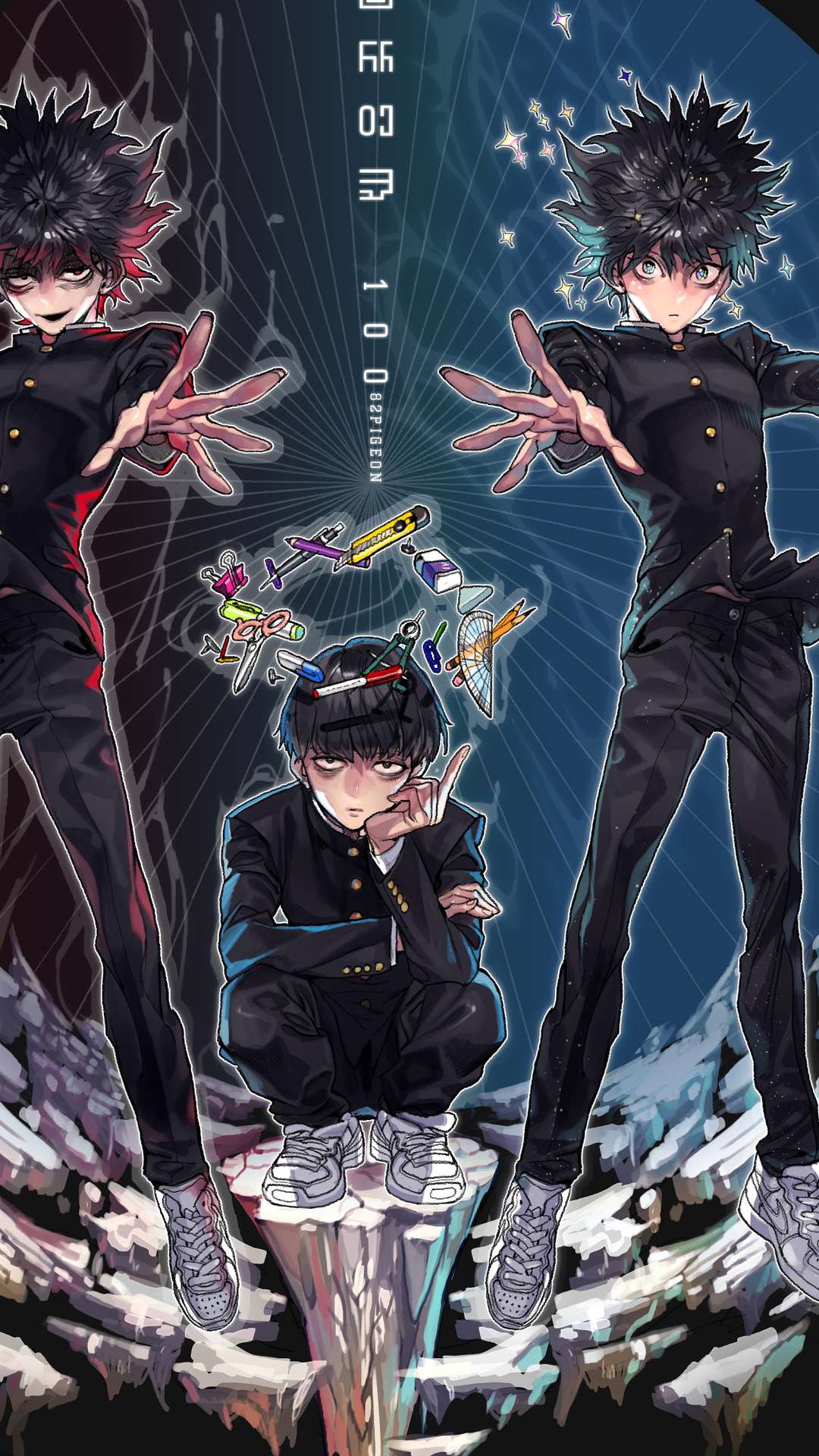 1080x1920 Mob Psycho 100 Wallpaper for iPhone and Android by James Thomas MD
