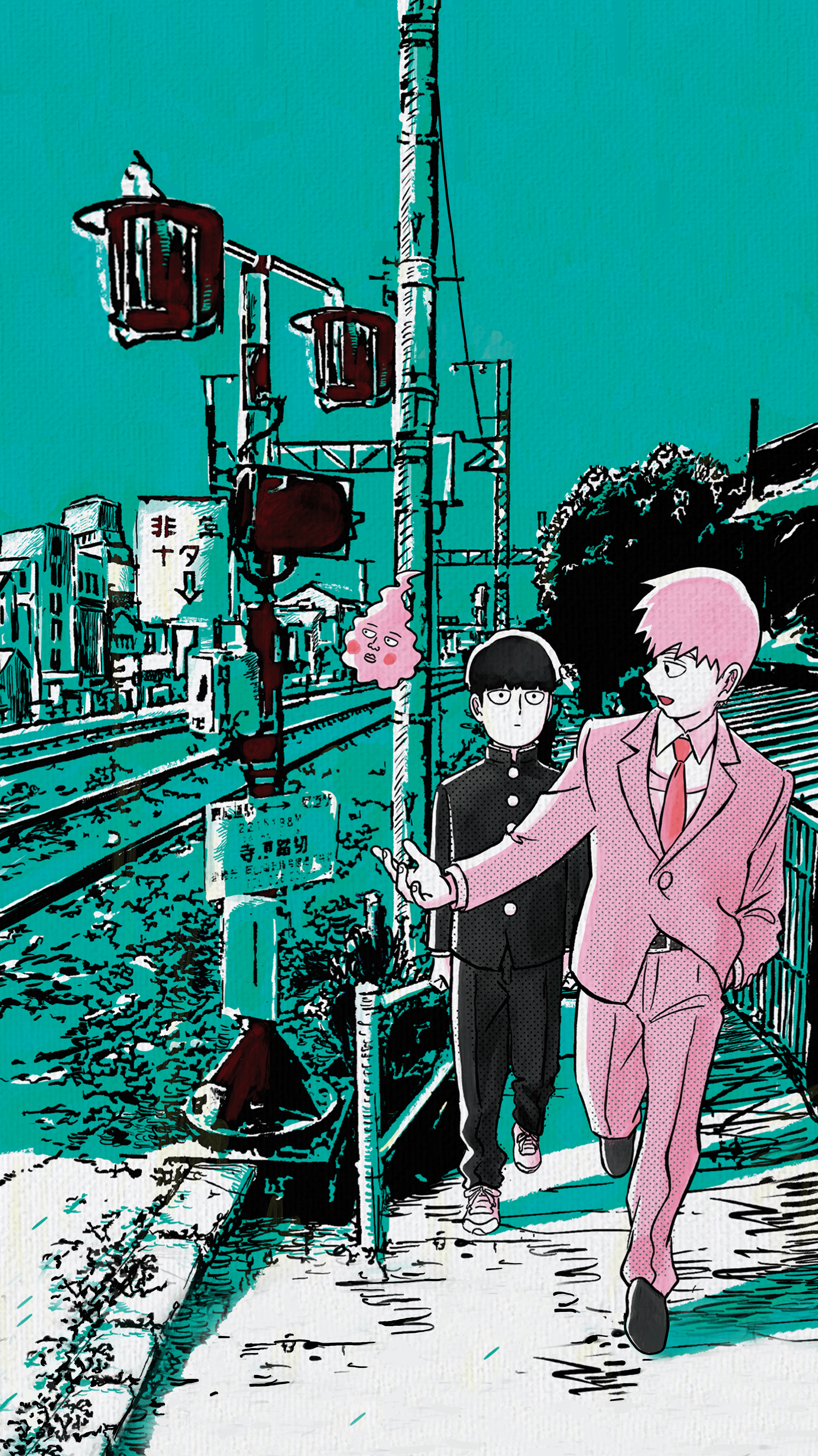 2250x4002 Mob Psycho 100 iPhone Wallpaper