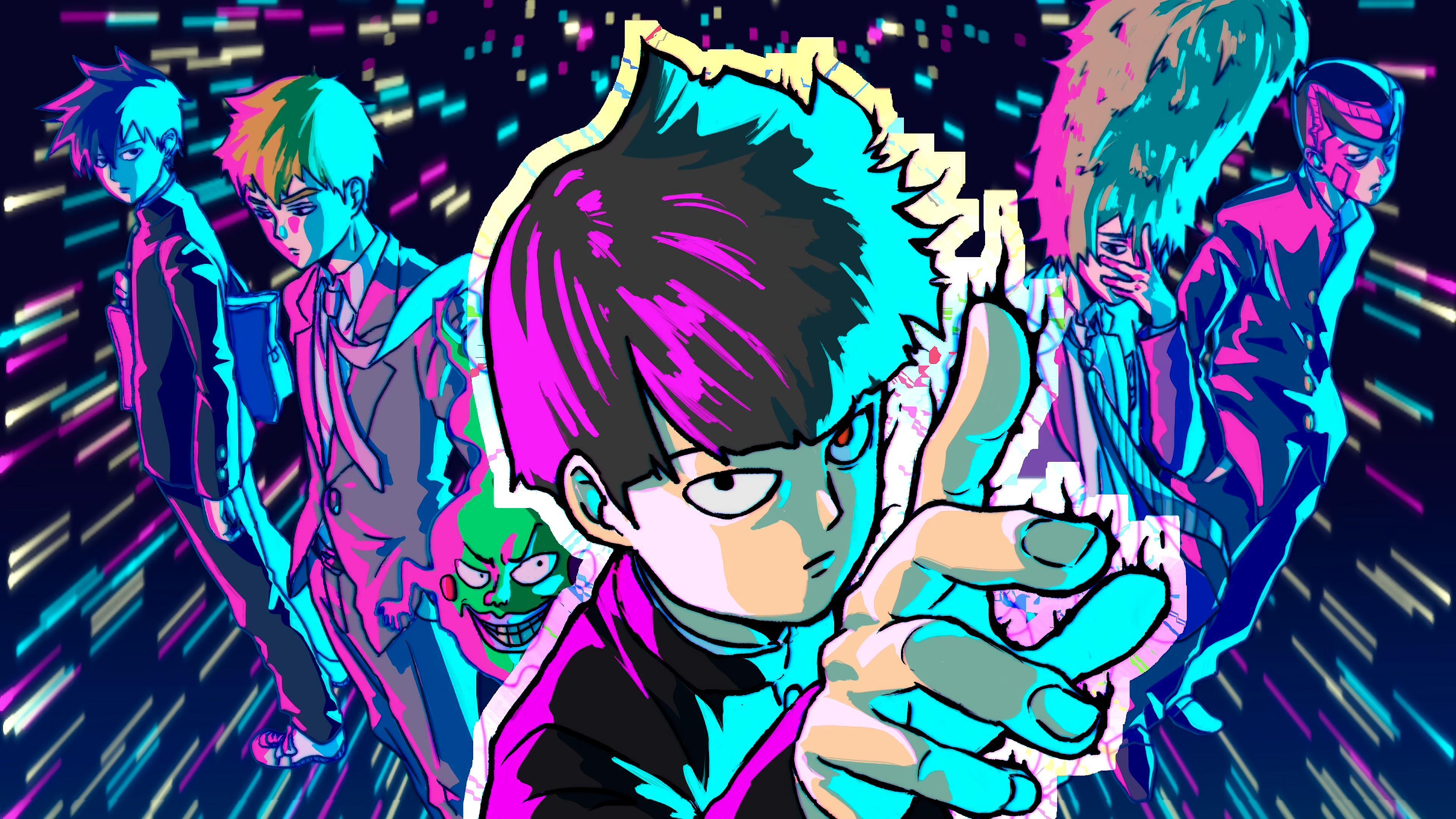 3840x2160 Mob Psycho 100 Characters (3840x2160) 4K Wallpaper