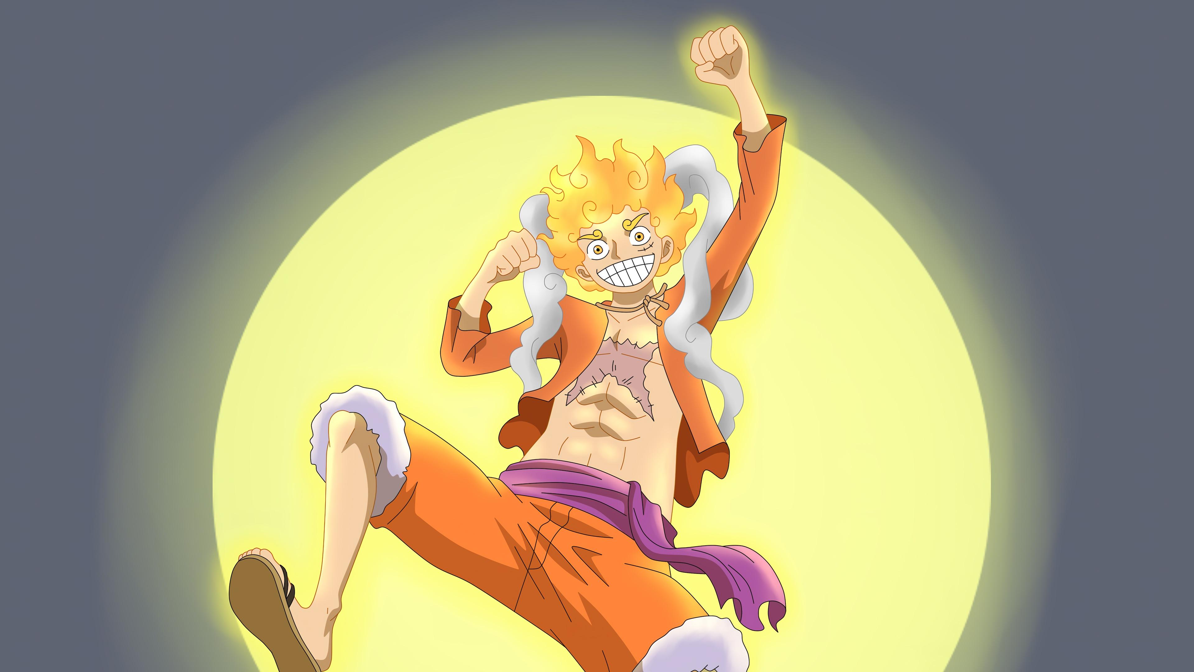 3840x2160 luffy, sun god, nika, gear one piece, 4k Gallery HD Wallpaper