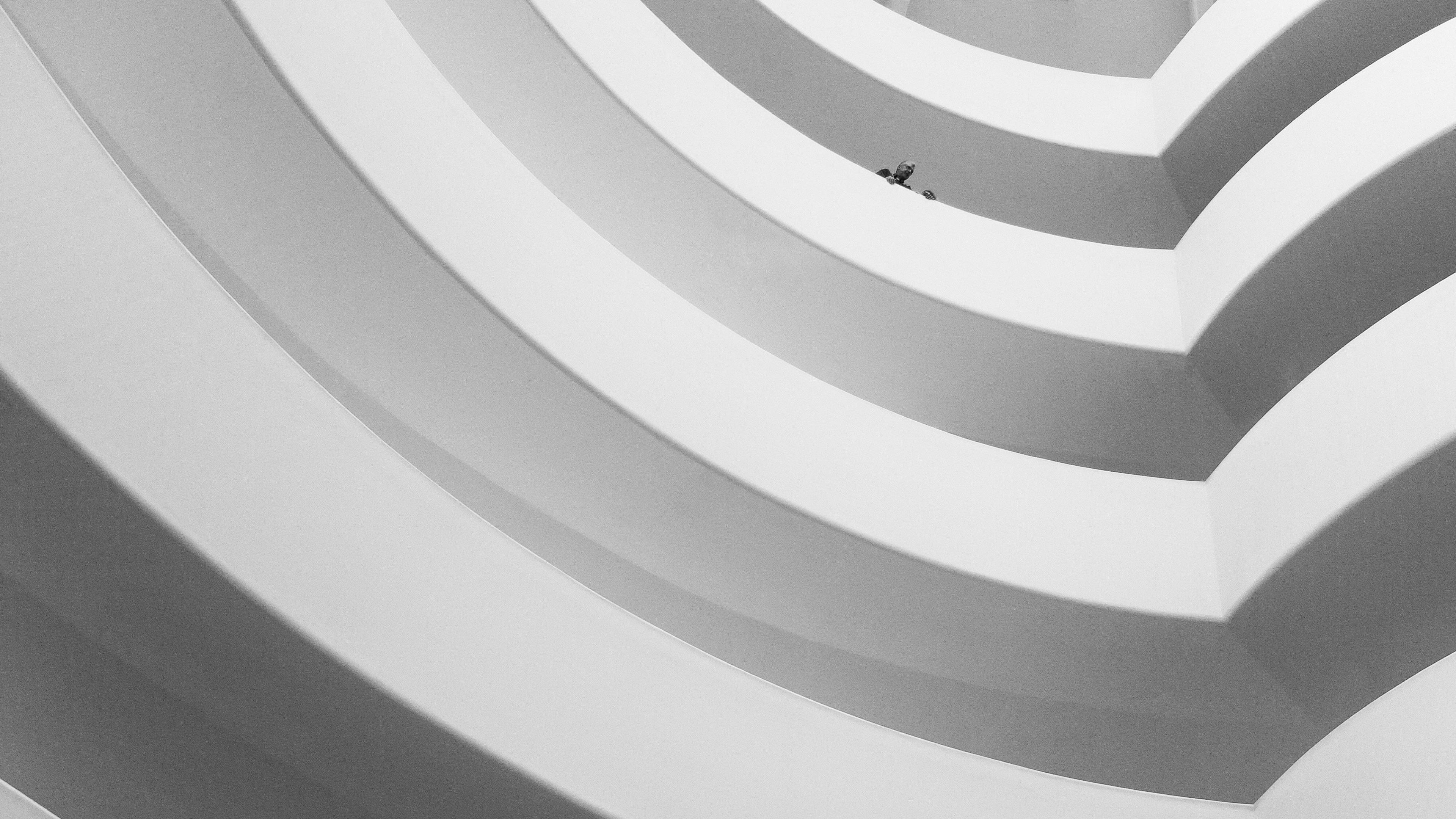 3840x2160 Wallpaper / abstract black amp white guggenheim and nyc HD 4k wallpaper free download