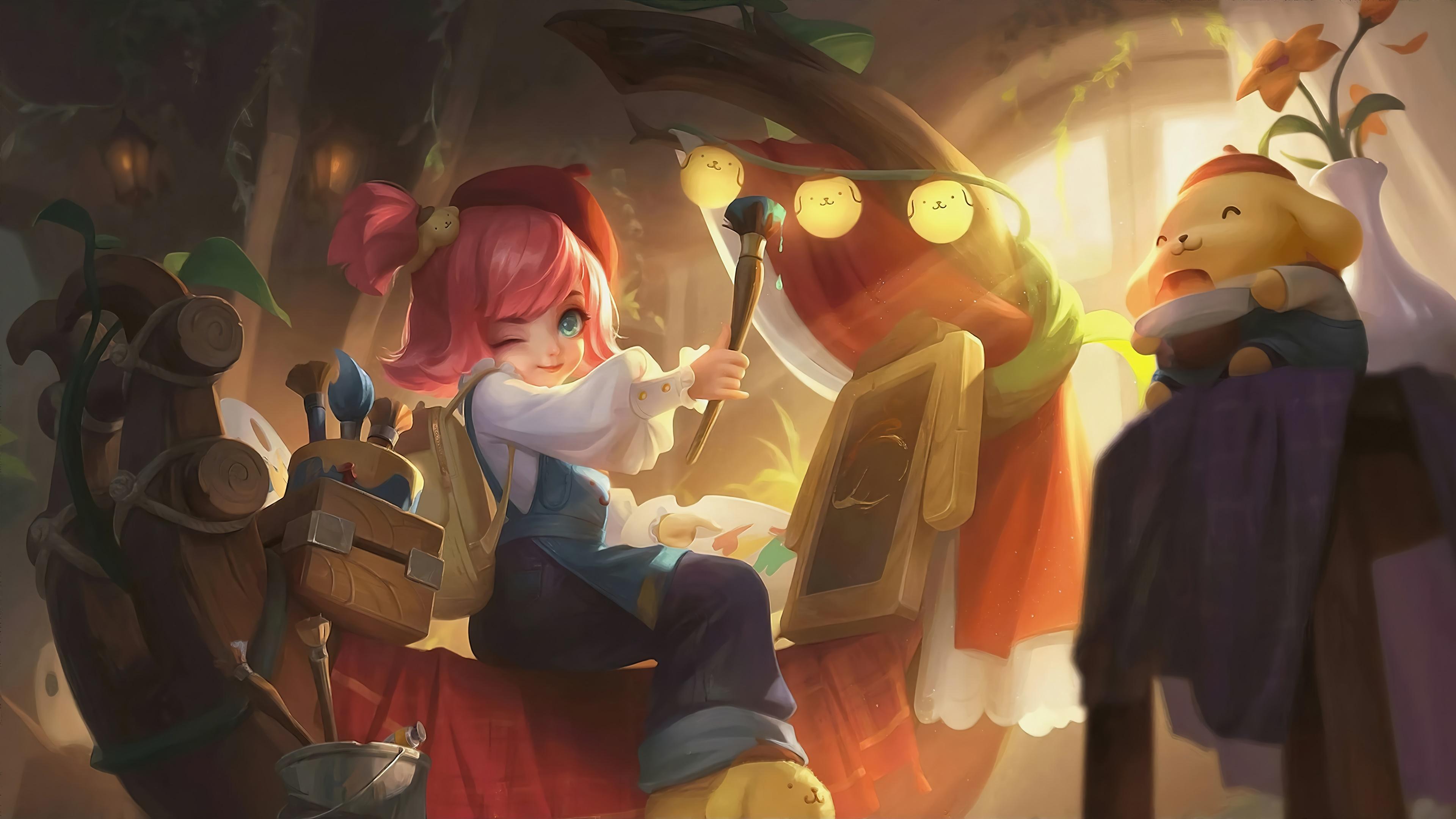3840x2160 change, sanrio, skin, moon artist, mobile legends, mlbb, game, 4k Gallery HD Wallpaper