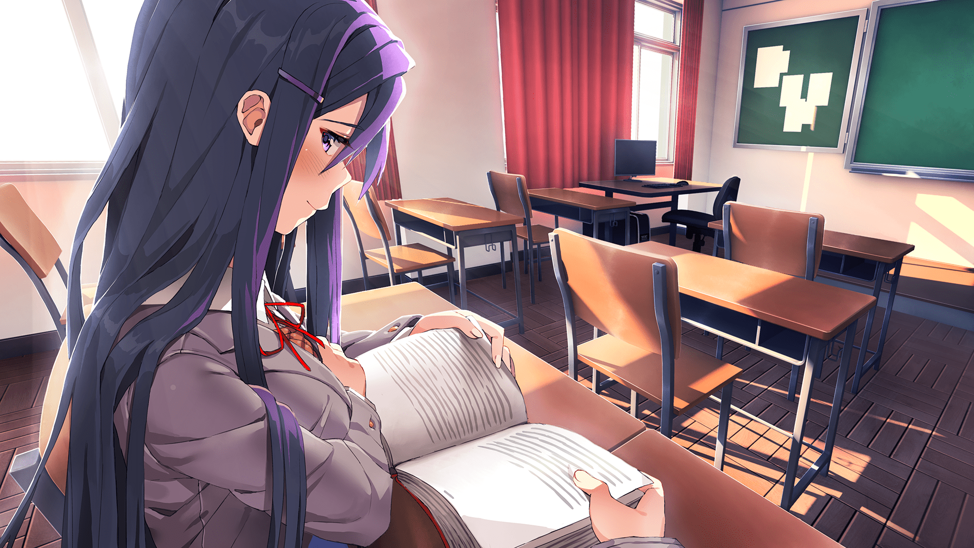 Yuri DDLC Wallpapers - Top Free Yuri DDLC Backgrounds - WallpaperAccess