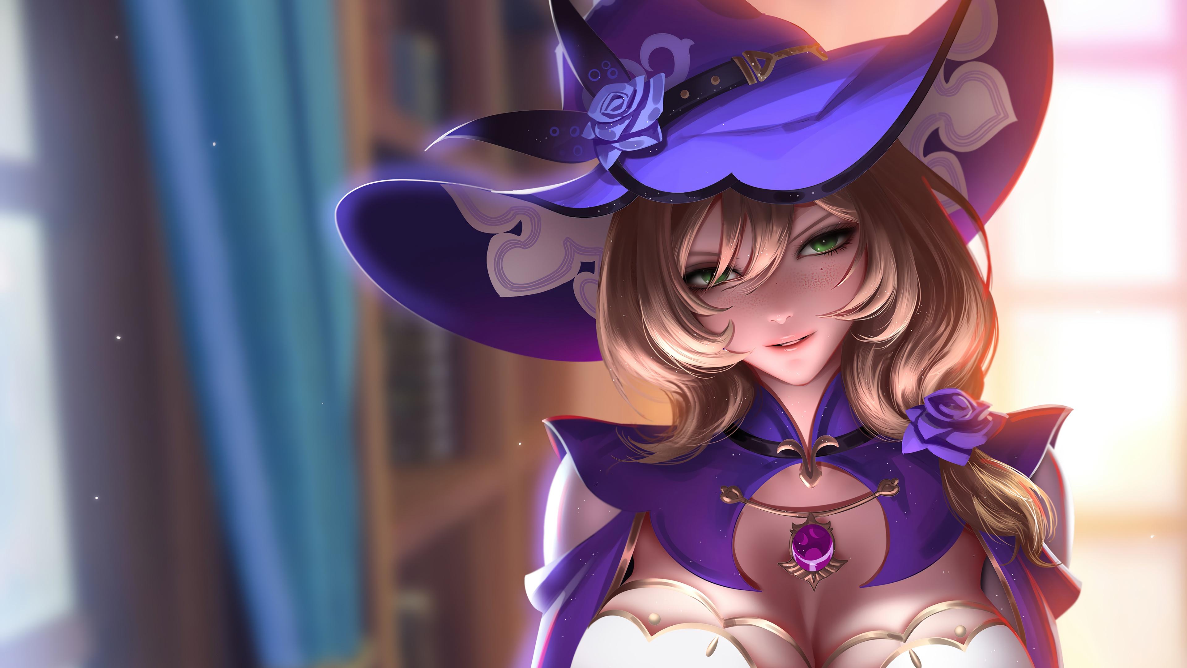3840x2160 wallpaper, lisa, genshin impact, 4k, HD Gallery HD Wallpaper