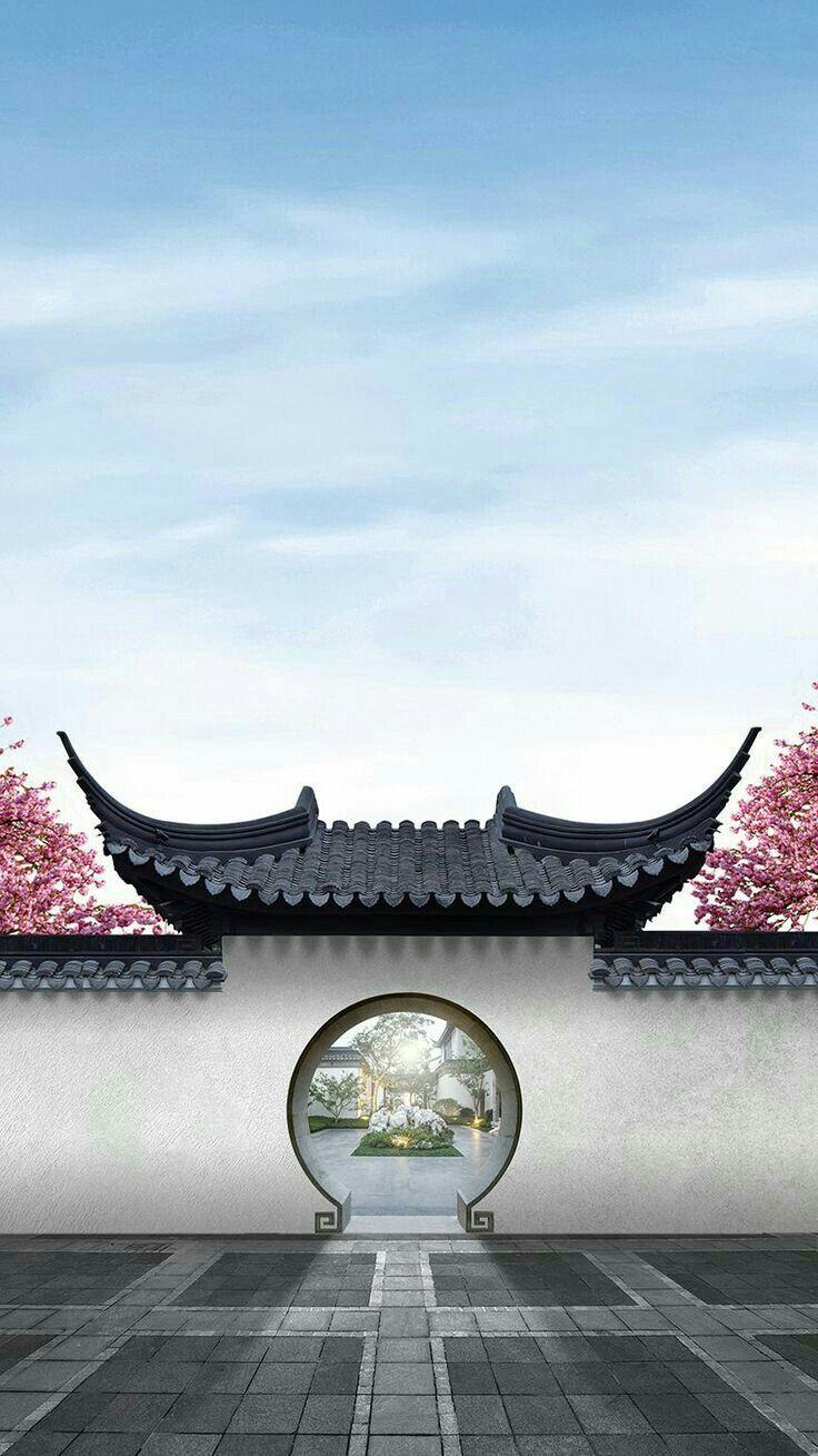 736x1309 BACKGROUNDS. China architecture, Chinese architecture, Japanese architecture