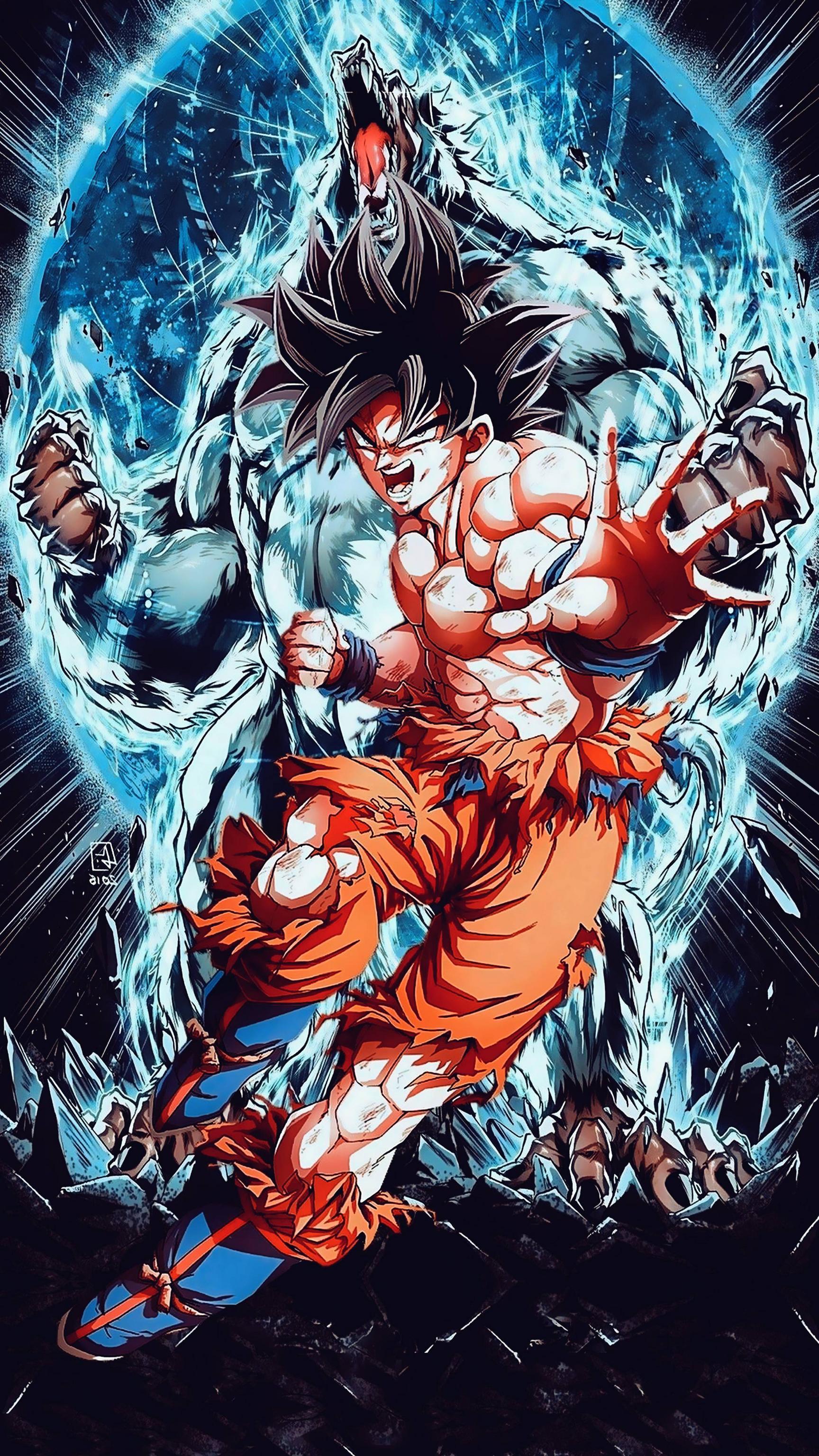1728x3072 Goku Great Ape Wallpaper