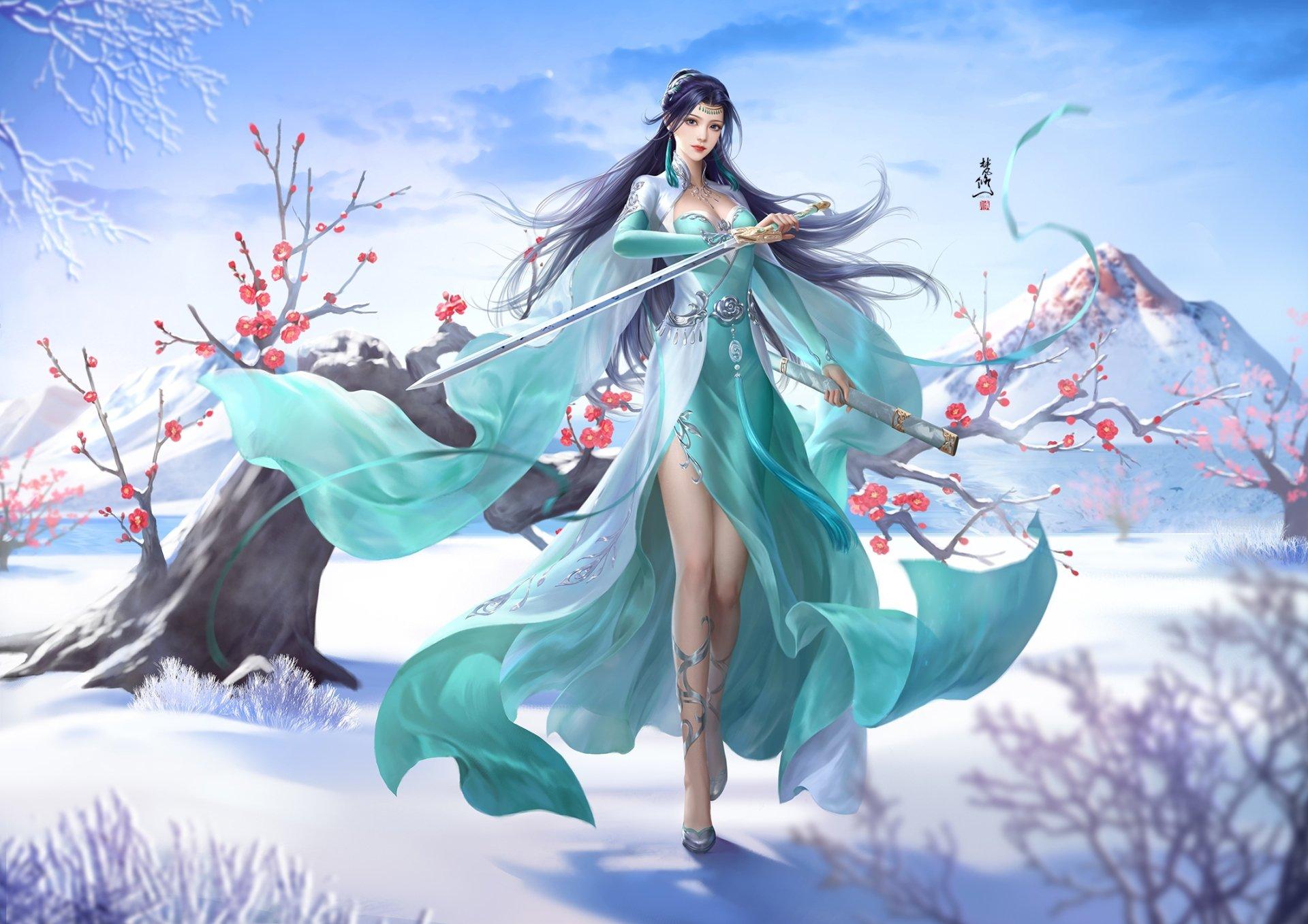 1920x1358 Fantasy Women Warrior HD Wallpaper