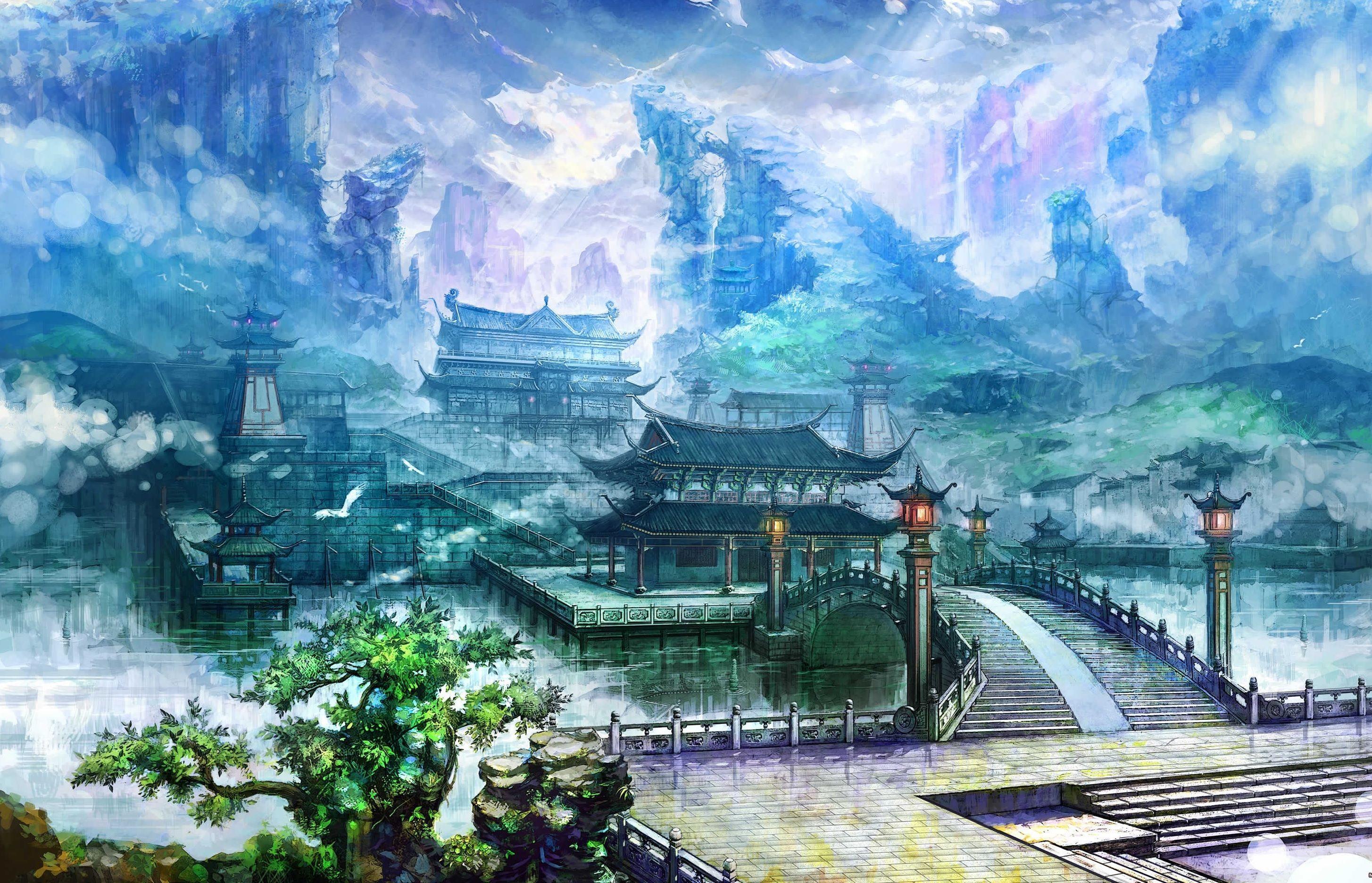 2909x1873 Chinese Landscape Wallpaper