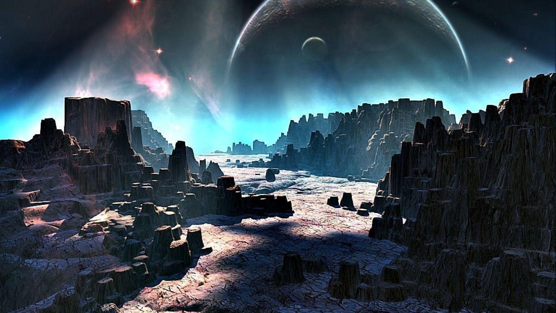 1920x1080 Futuristic Space Background