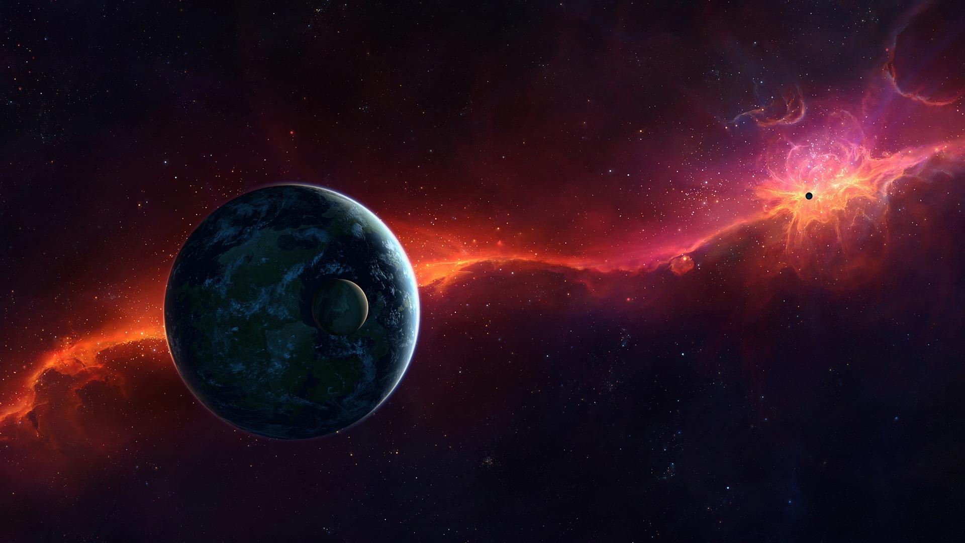 1920x1080 Sci Fi Space Red Planet HD Desktop Wallpaper