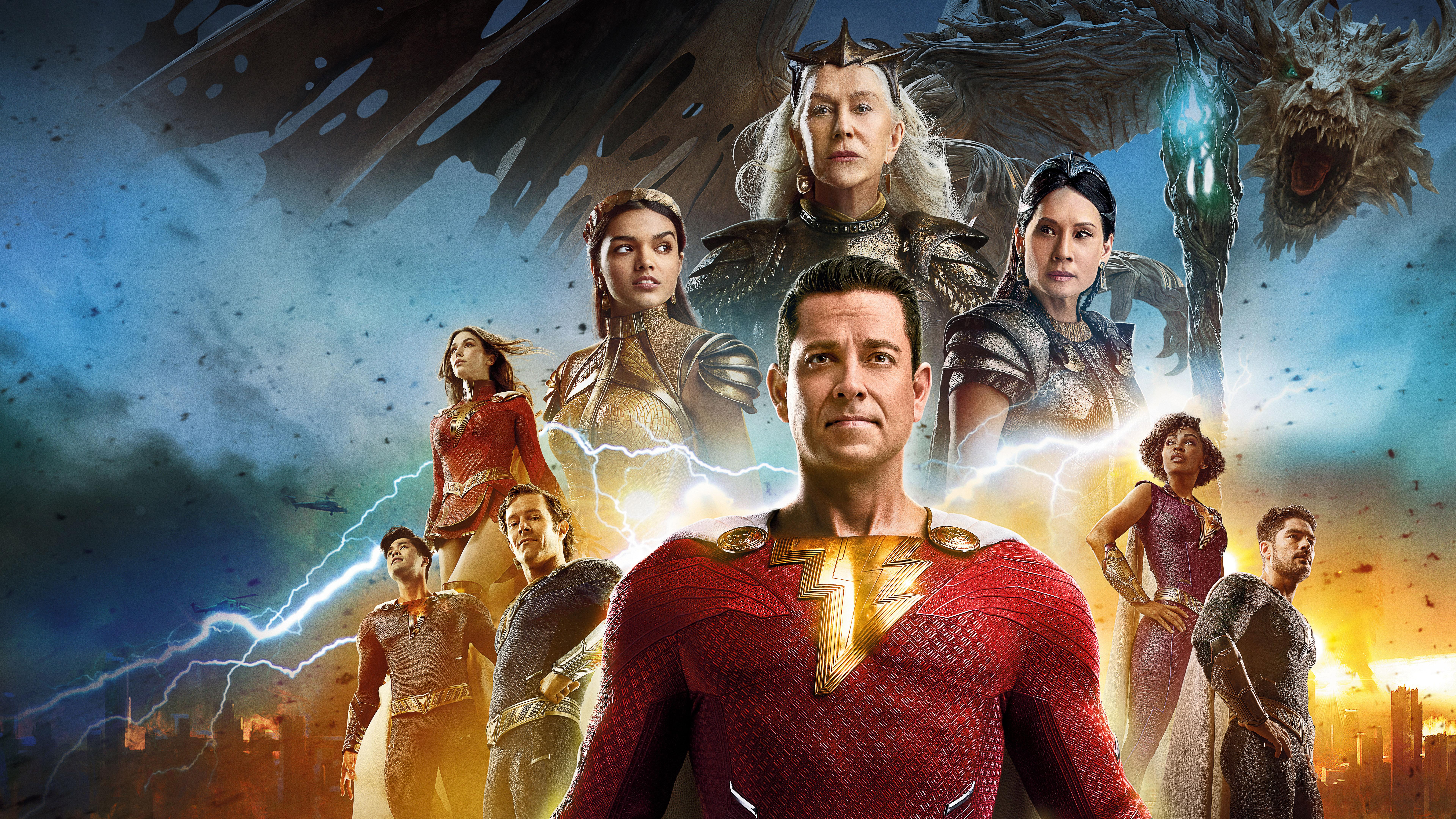 7680x4320 Shazam! Fury of the Gods Wallpaper and Background