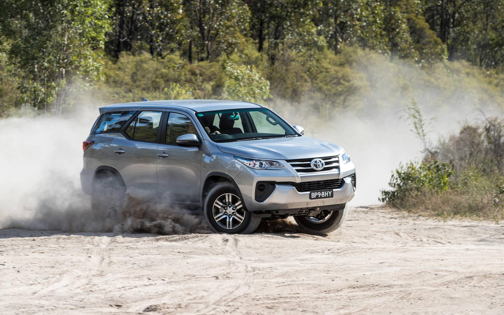 1920x1200 Download Toyota Fortuner Driving Off Road Wallpaper
