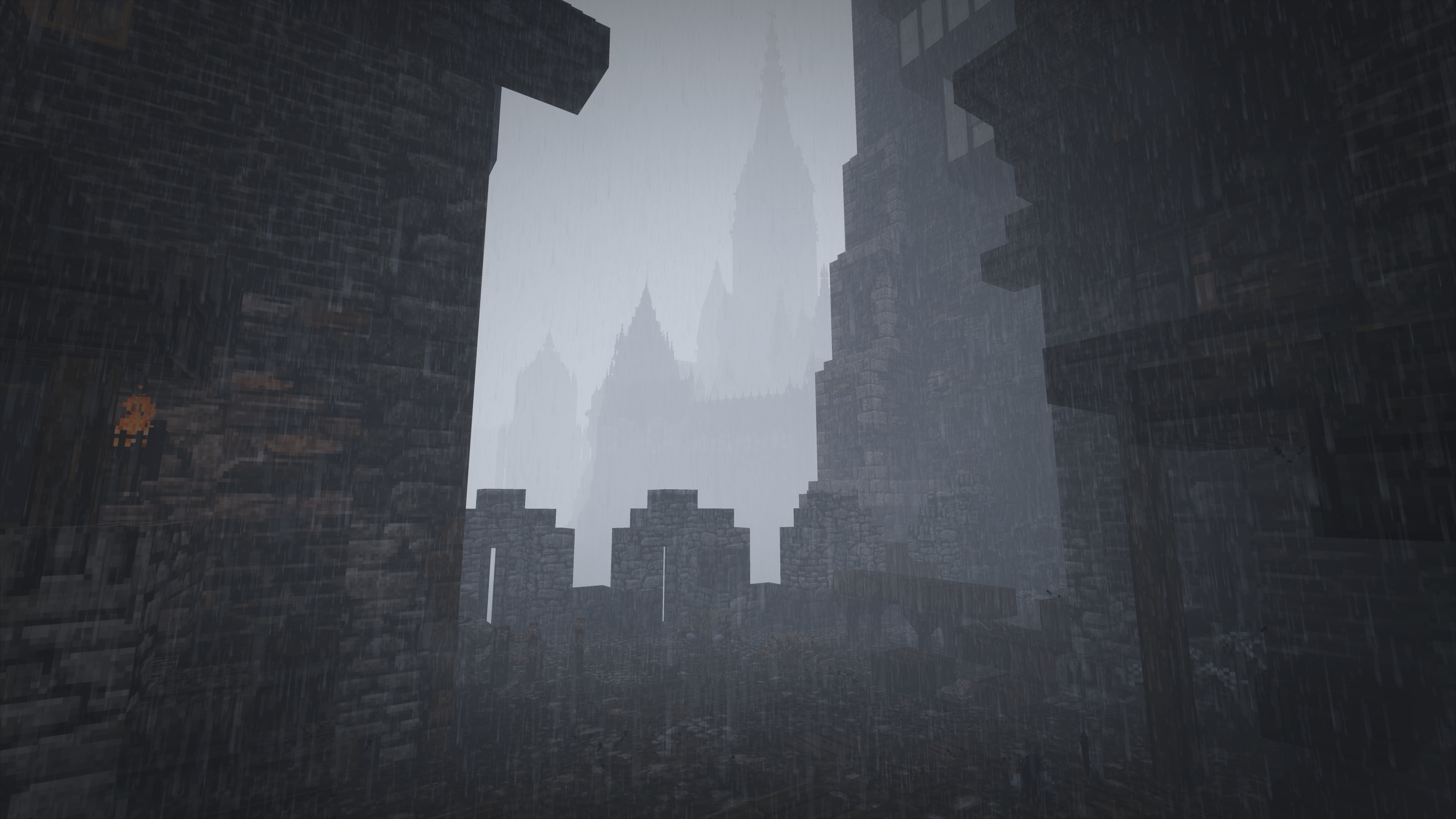 7680x4320 8k Minecraft Wallpaper [Conquest Reforged mod]. gaming