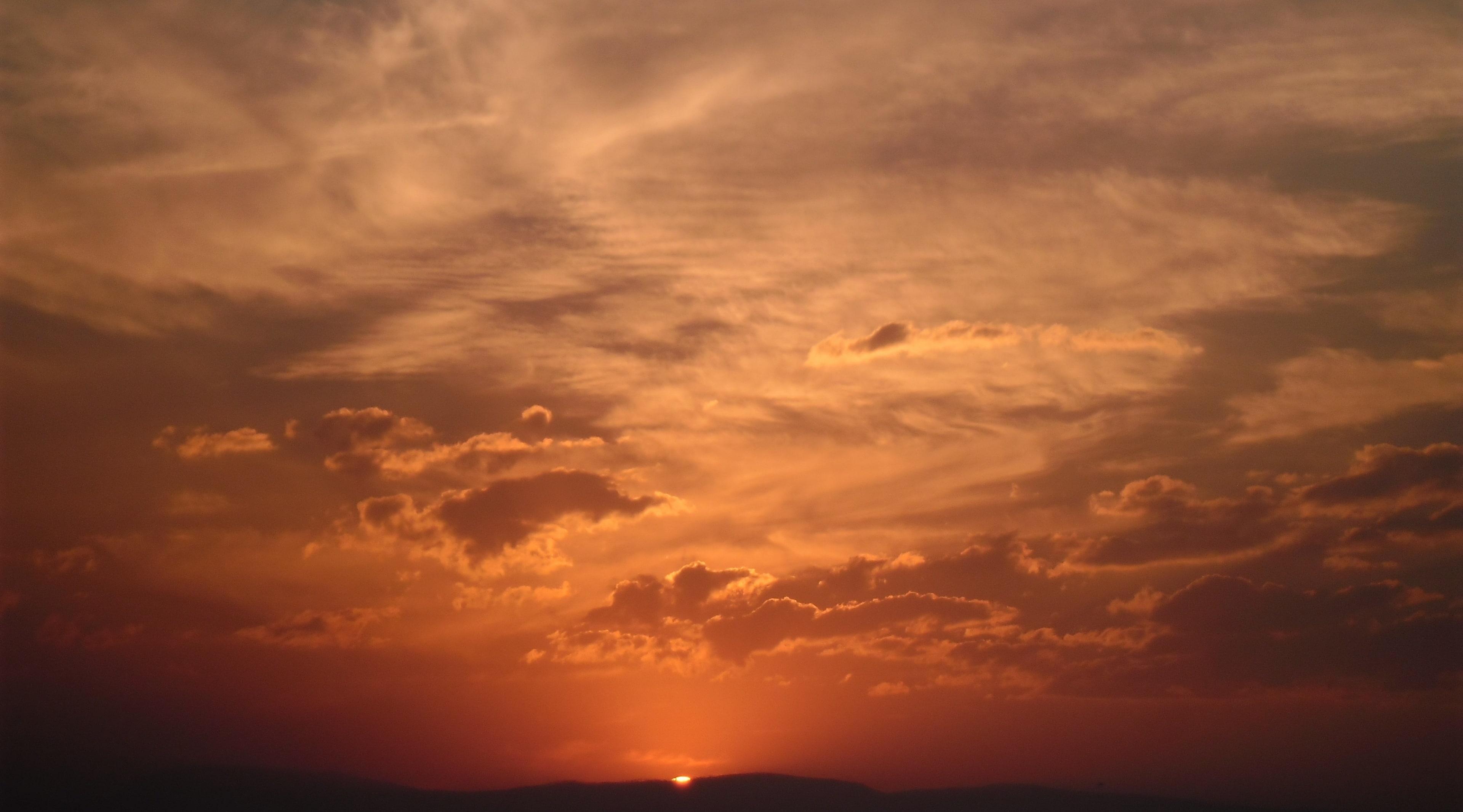 3840x2133 Wallpaper / cloud, dramatic sky, Afterglow, tranquil scene, sky, low angle view, awe, dusk, background, nature, idyllic, blue, white, tranquility, thunderstorm free download
