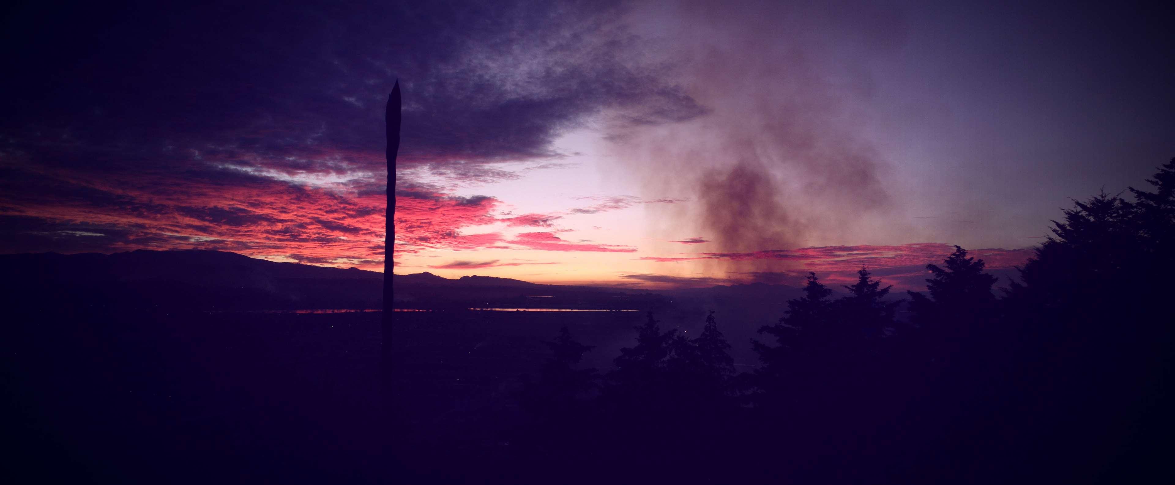 3840x1587 afternoon, evening, evening sky, evening sun, night 4k Gallery HD Wallpaper