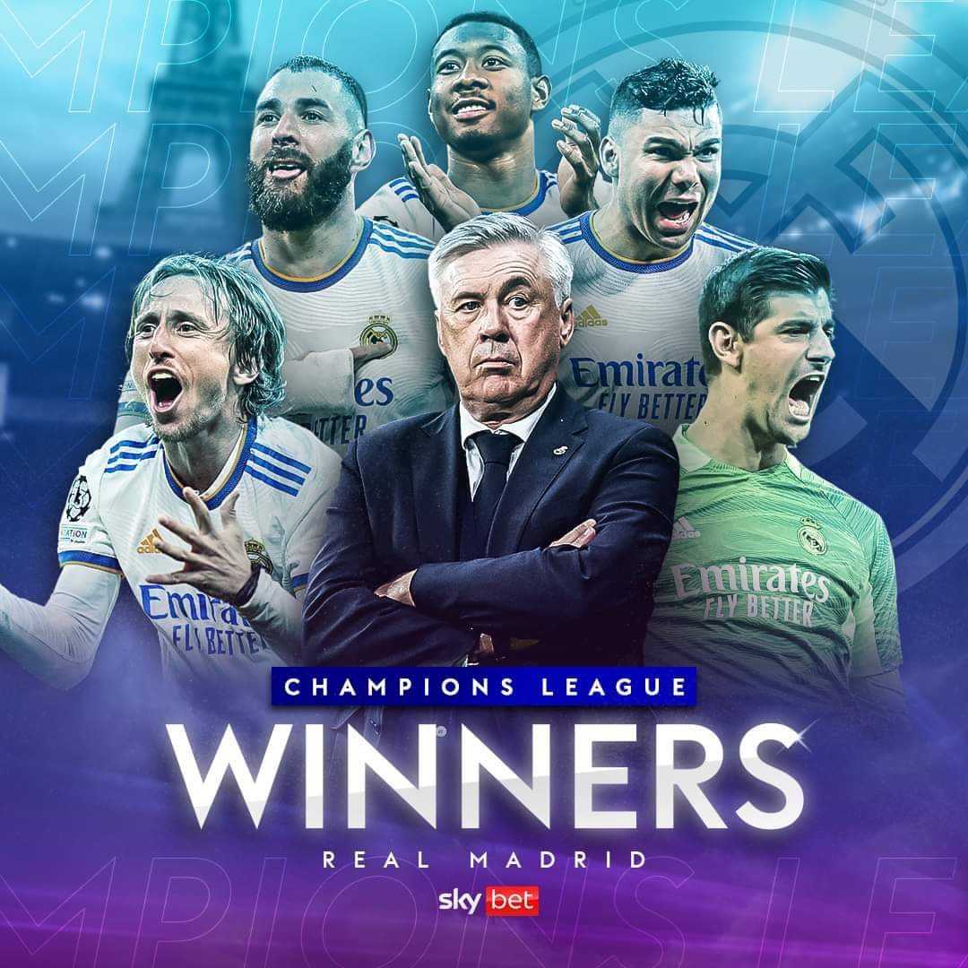 1080x1080 Real Madrid UEFA Champions League 2022 Wallpaper