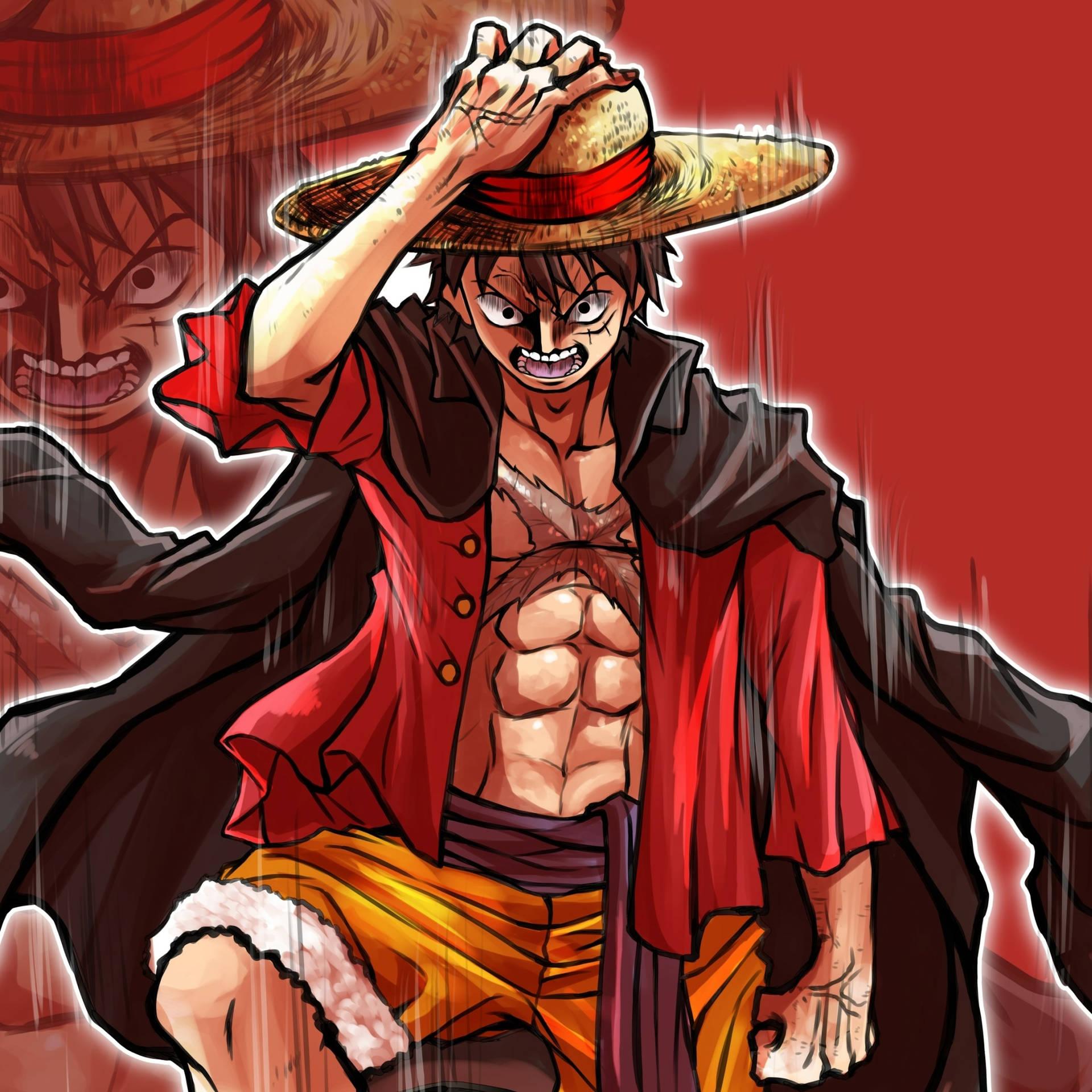 1920x1920 Download Angry Luffy Anime Profile Wallpaper