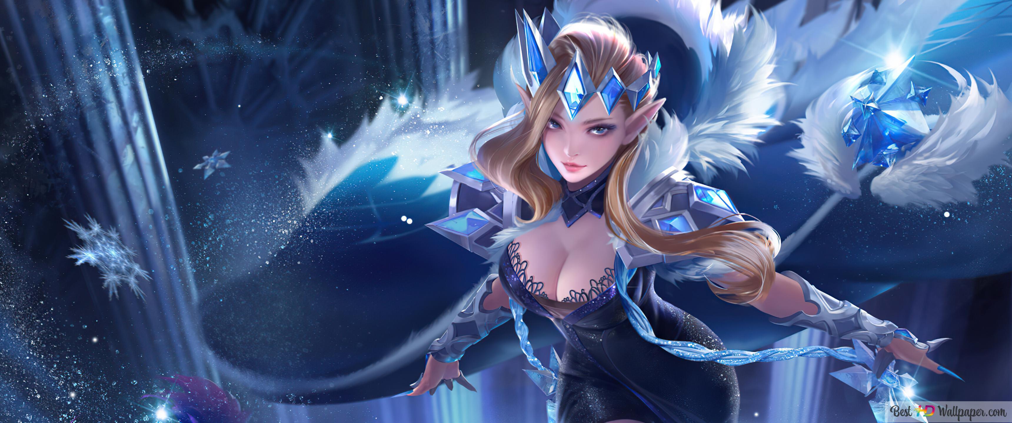 3440x1440 Ice Wizard 4K wallpaper download