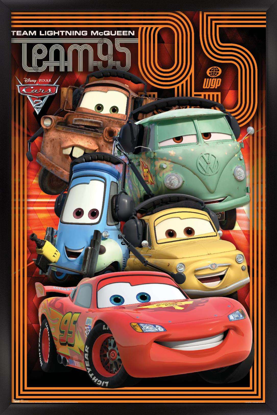 1085x1623 Disney Pixar Cars 2 Crew Wall Poster, 14.725 x 22.375