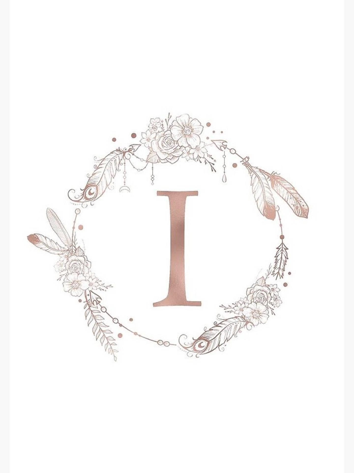 1440x1920 Download Stylish Letter I In White Wallpaper