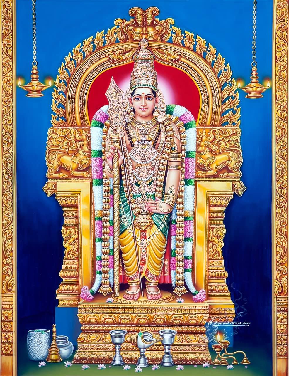 986x1280 Arupadai Murugan Photo. Swamimalai Murugan photo frame. God Photo Frames of Murugan. Best God Photo of Murugan. Arupadai Veedu Murugan Art Gallery (12 * 18) : Sivasubramanian: Amazon.in: Home & Kitchen