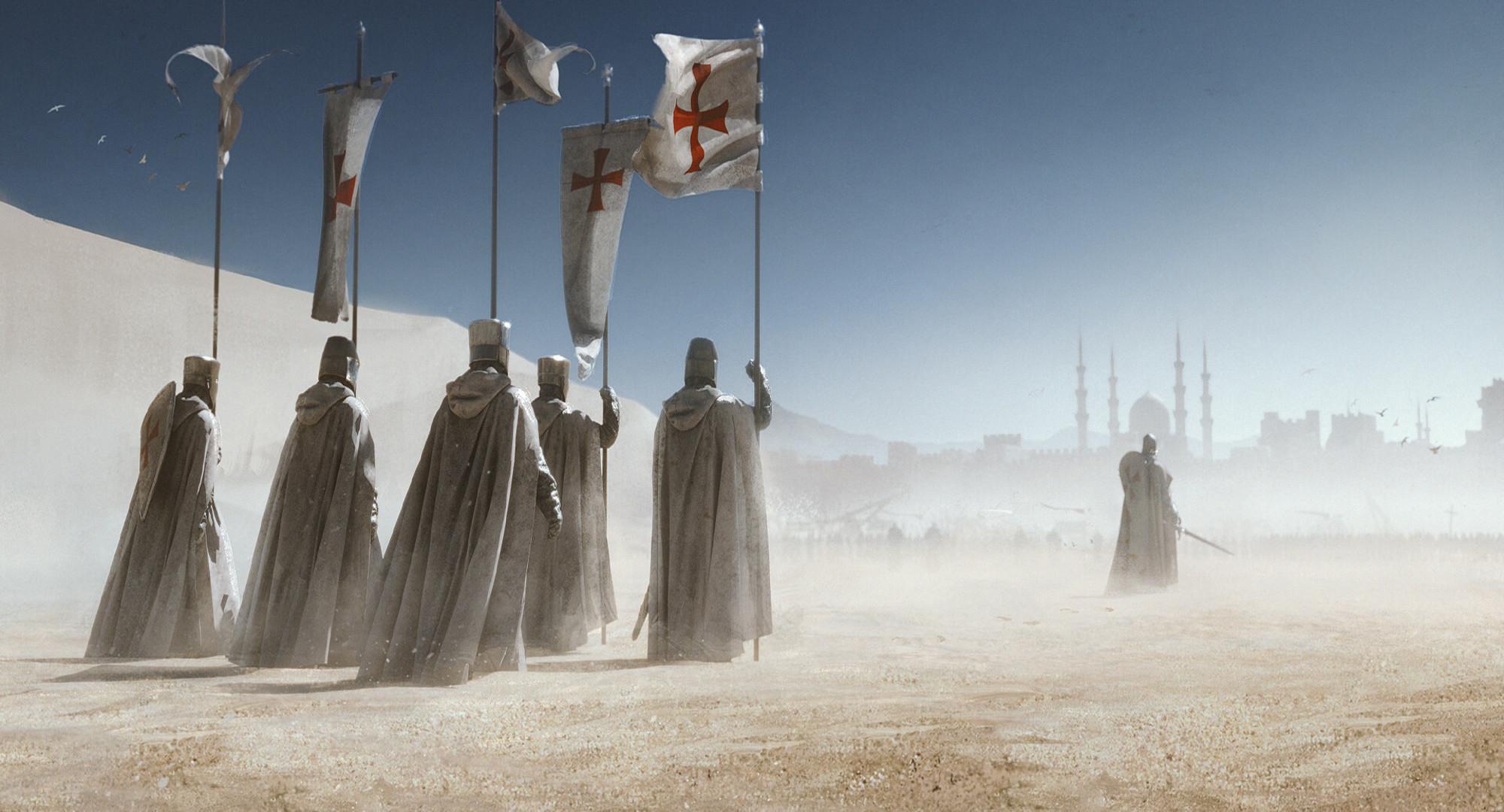 2000x1080 Templar Fantasy Knight HD Wallpaper