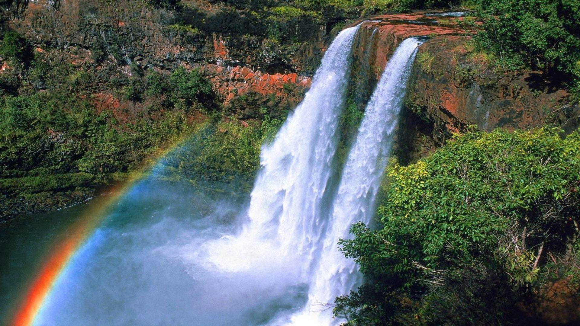 1920x1080 Running Waterfall Live HD Wallpaper