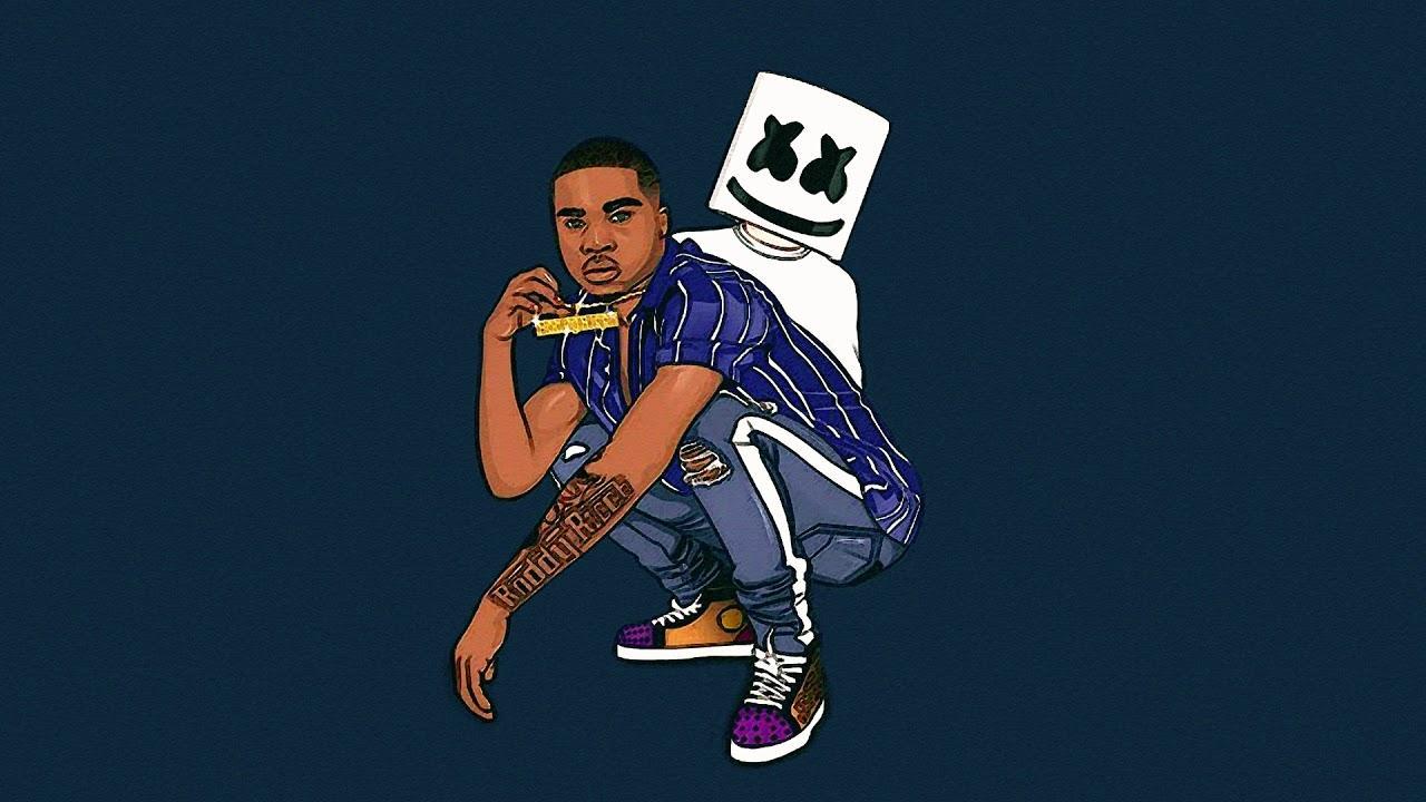 1280x720 Roddy Rich Cartoon Wallpaper
