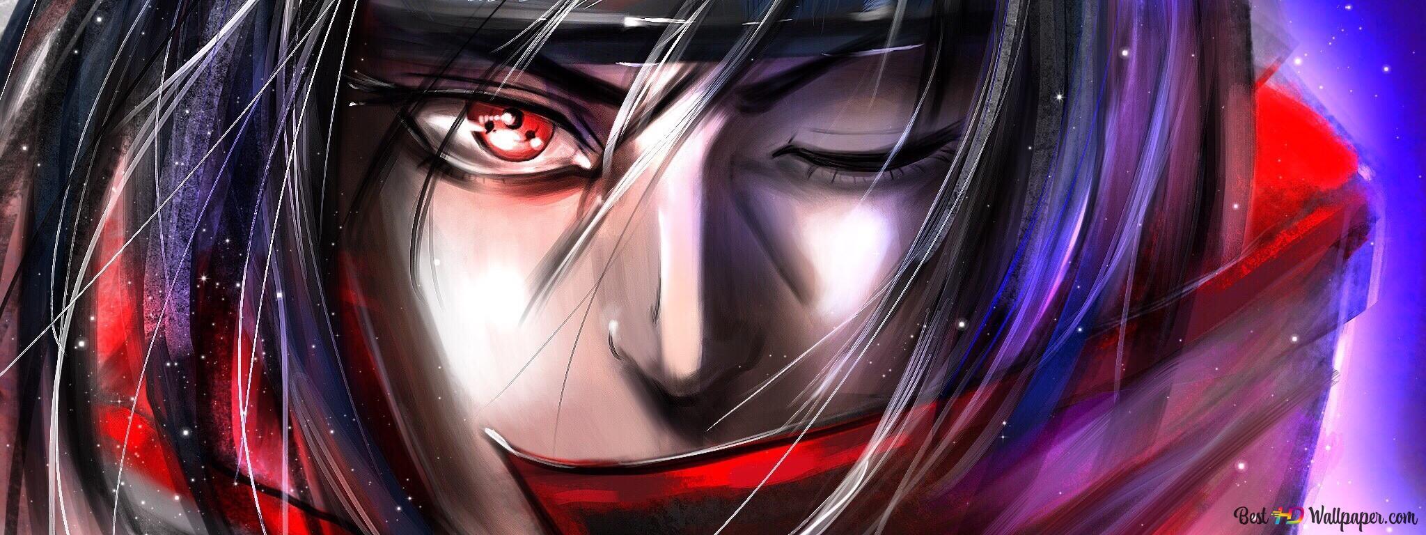 2048x768 Uchiha Itachi 2K wallpaper download