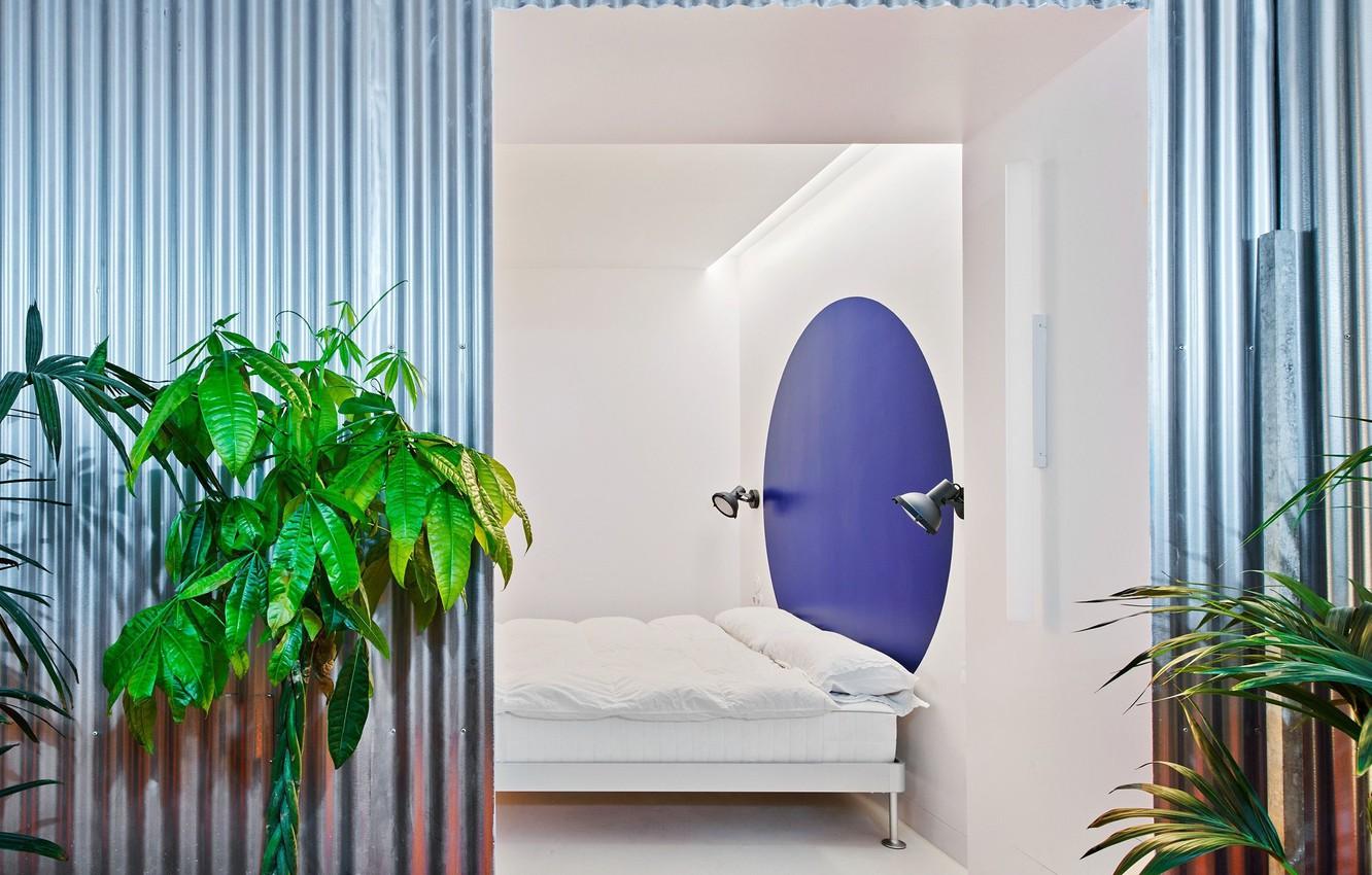 1332x850 Wallpaper Design, Style, Interior, Plants, Spain, Bedroom, Spain, Madrid, Madrid, By Lucas Y Hernández Gil Arquitectos, Casa A12 Duplex House, Colorful Duplex House, Colorful Duplex House Image For Desktop, Section интерьер