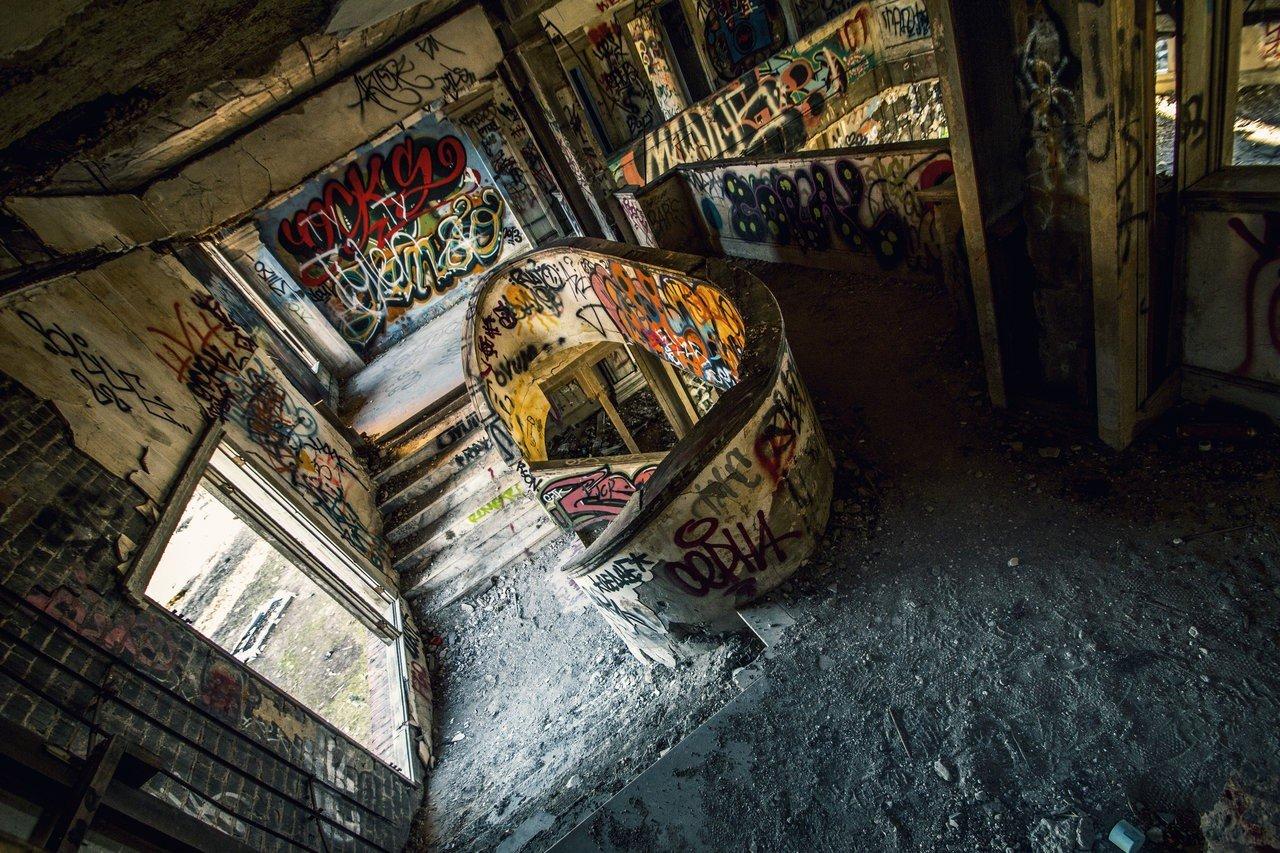 1280x853 urban exploration, Graffiti, Indoors HD Wallpaper / Desktop and Mobile Image & Photo