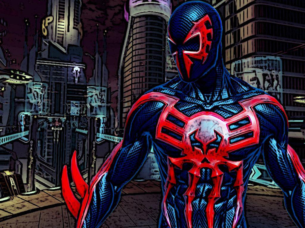 1024x768 New Marvel comic character Miguel O'hara Spiderman 2099. Spiderman, Deadpool funny, Marvel comic character