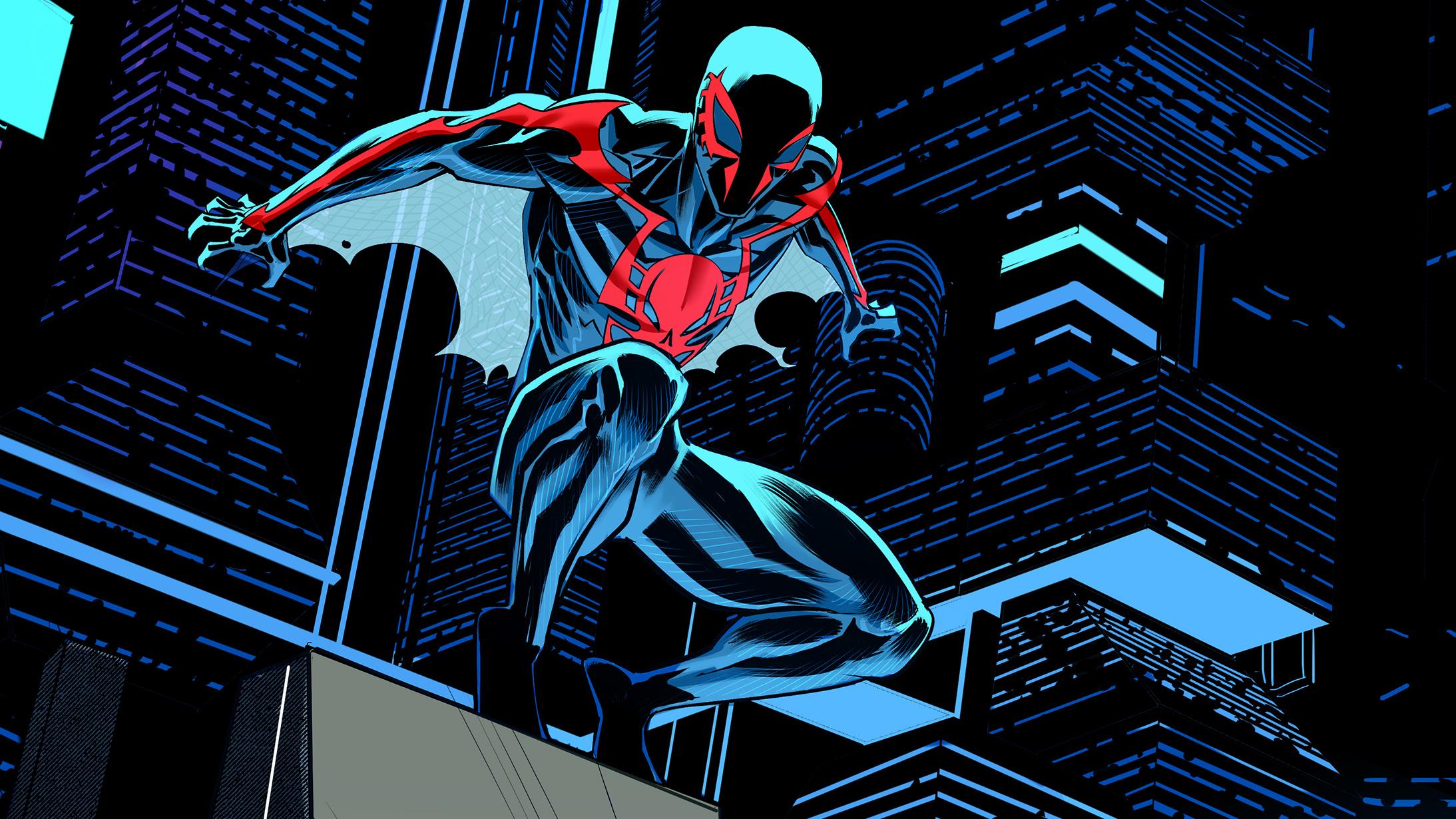 2187x1230 Spider Man 2099 HD Wallpaper By Daniel Mora