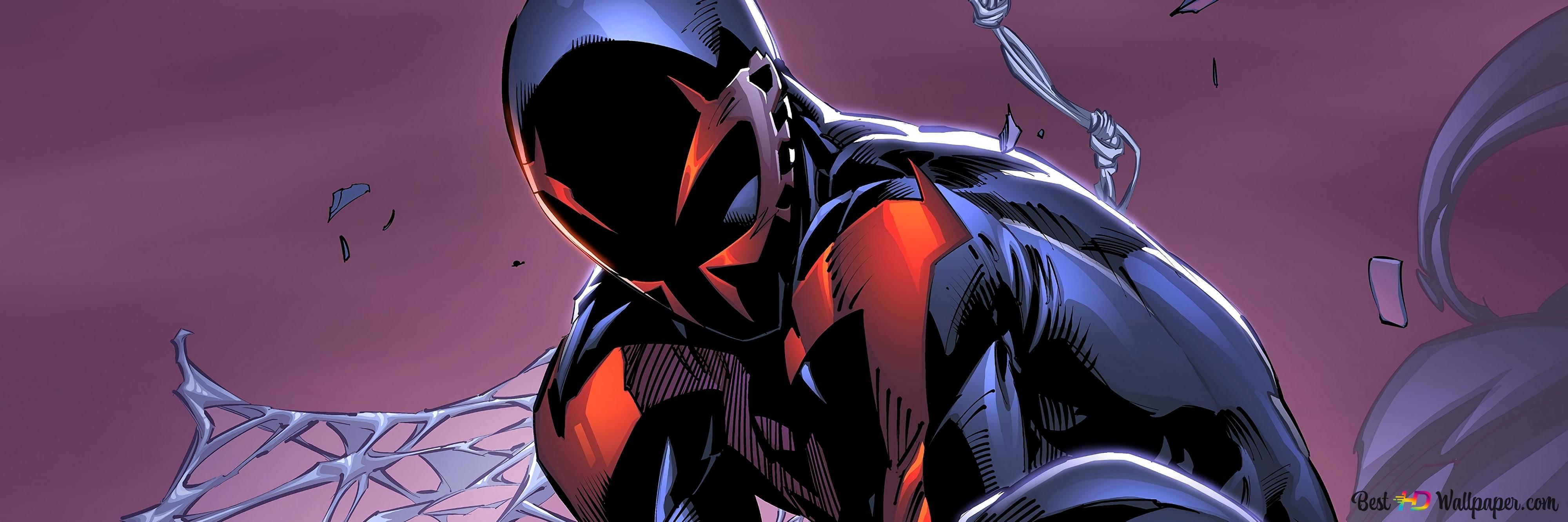 4000x1333 Spider Man 2099 (Miguel O'Hara) Marvel 8K Unduhan Wallpaper