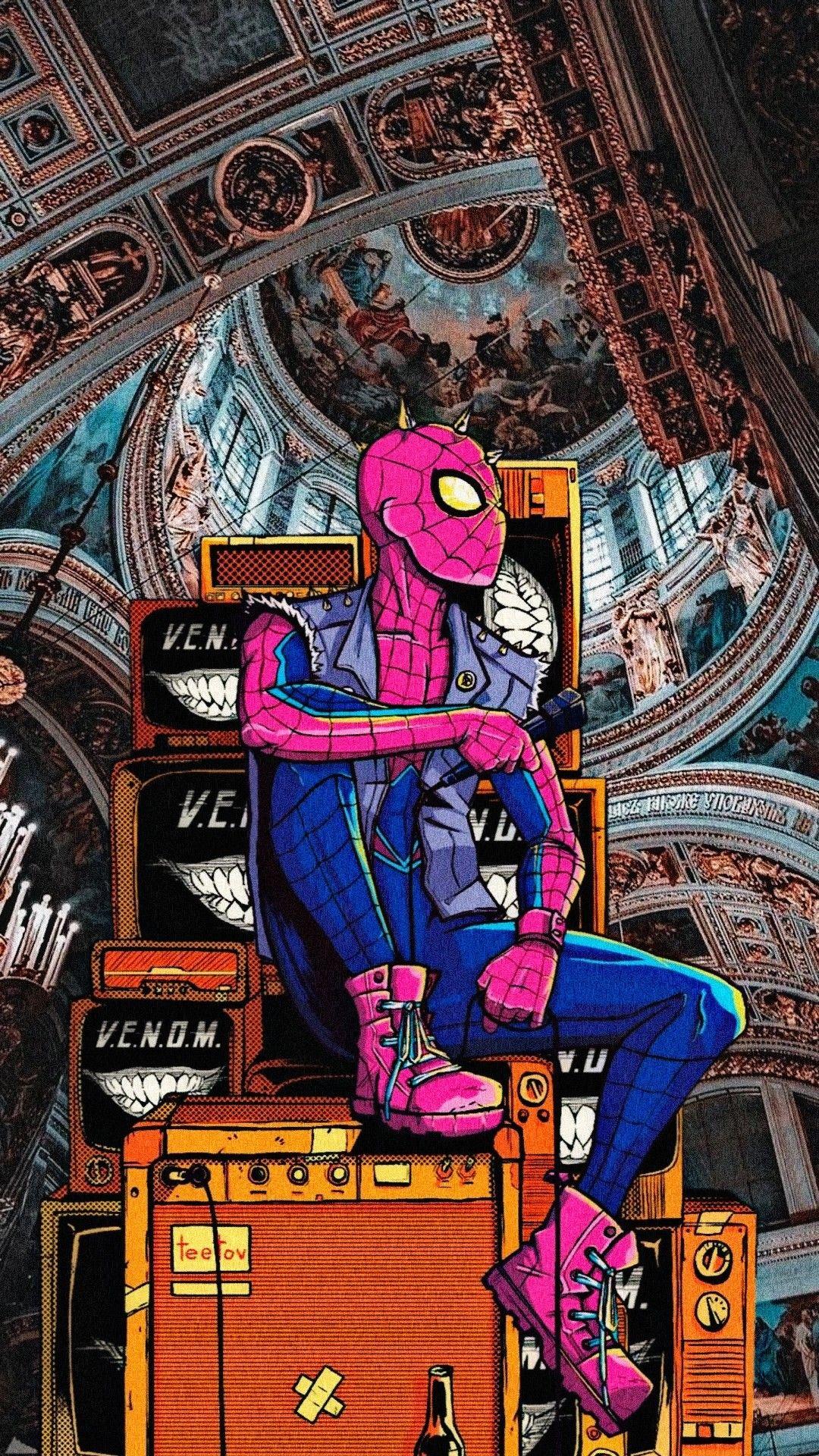 1080x1920 Spider punk. Marvel spiderman art, Amazing spiderman, Superhero wallpaper