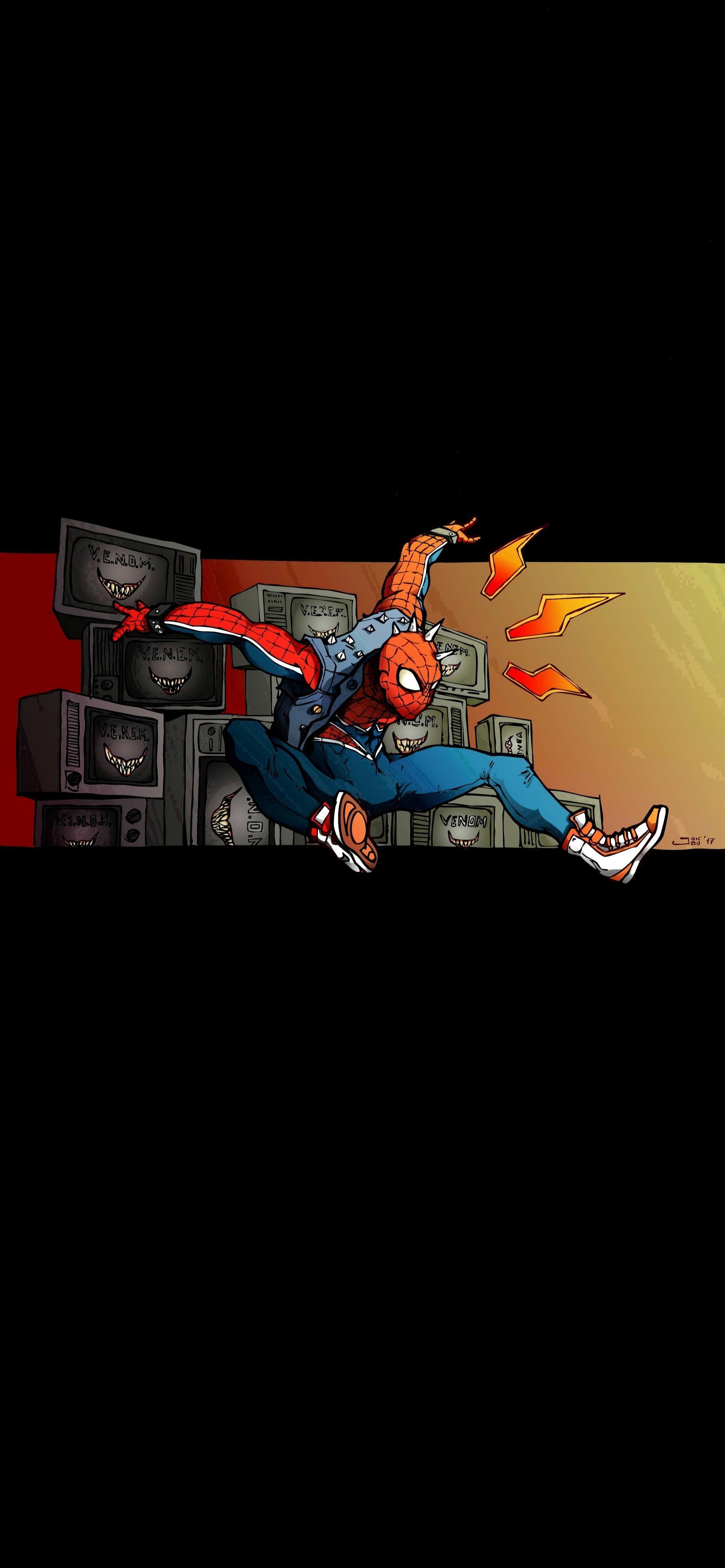 1920x4155 Spider Punk Wallpaper (by Juan Burgos) [1920x4155]