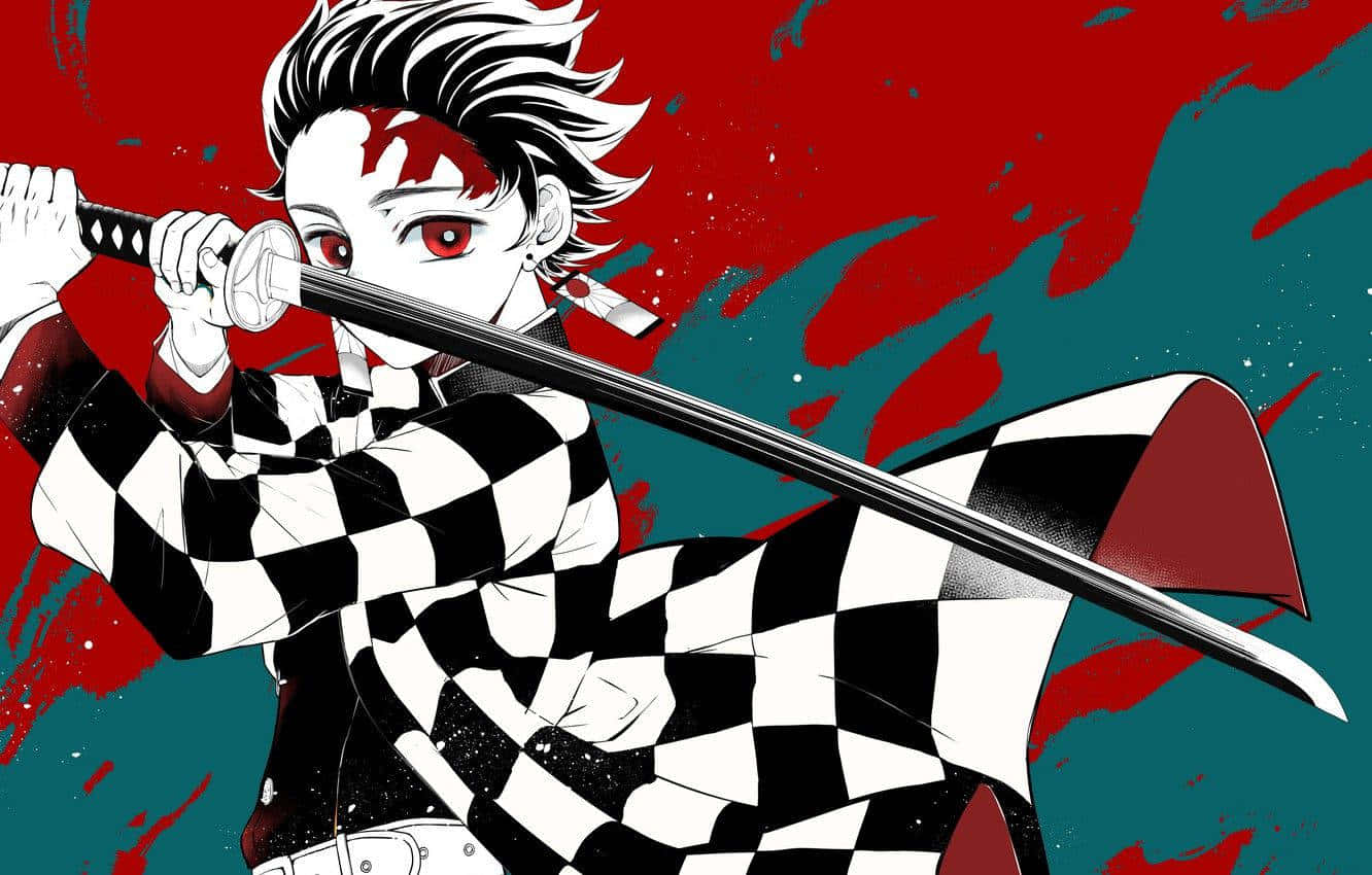 1332x850 Download Kimetsu No Yaiba Demon Slayer Anime Tanjiro Katana Wallpaper